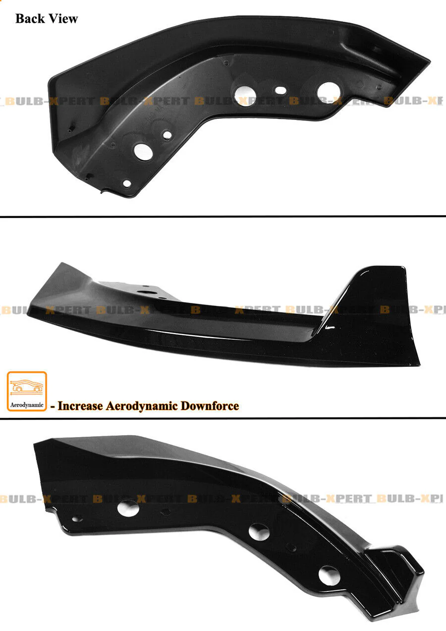 GT Style Gloss Black Front Bumper Lip Kit For 2023-2025 BMW G20 M340i 330i M Sport - Image 4