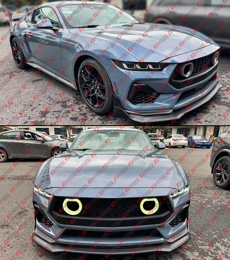 GT-V Style Winglet Front Bumper Lip Splitter For 2024-2025 Ford Mustang S650 AMPP - Image 10