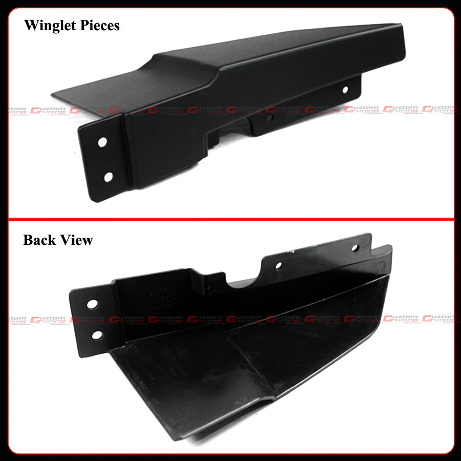GT-V Style Winglet Front Bumper Lip Splitter For 2024-2025 Ford Mustang S650 AMPP - Image 7