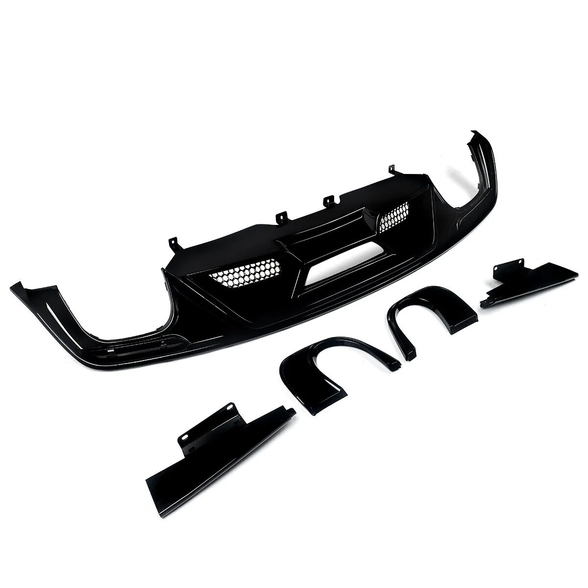 Rear Diffuser Gloss Black for Ford Mustang 2015-2017 - Image 11