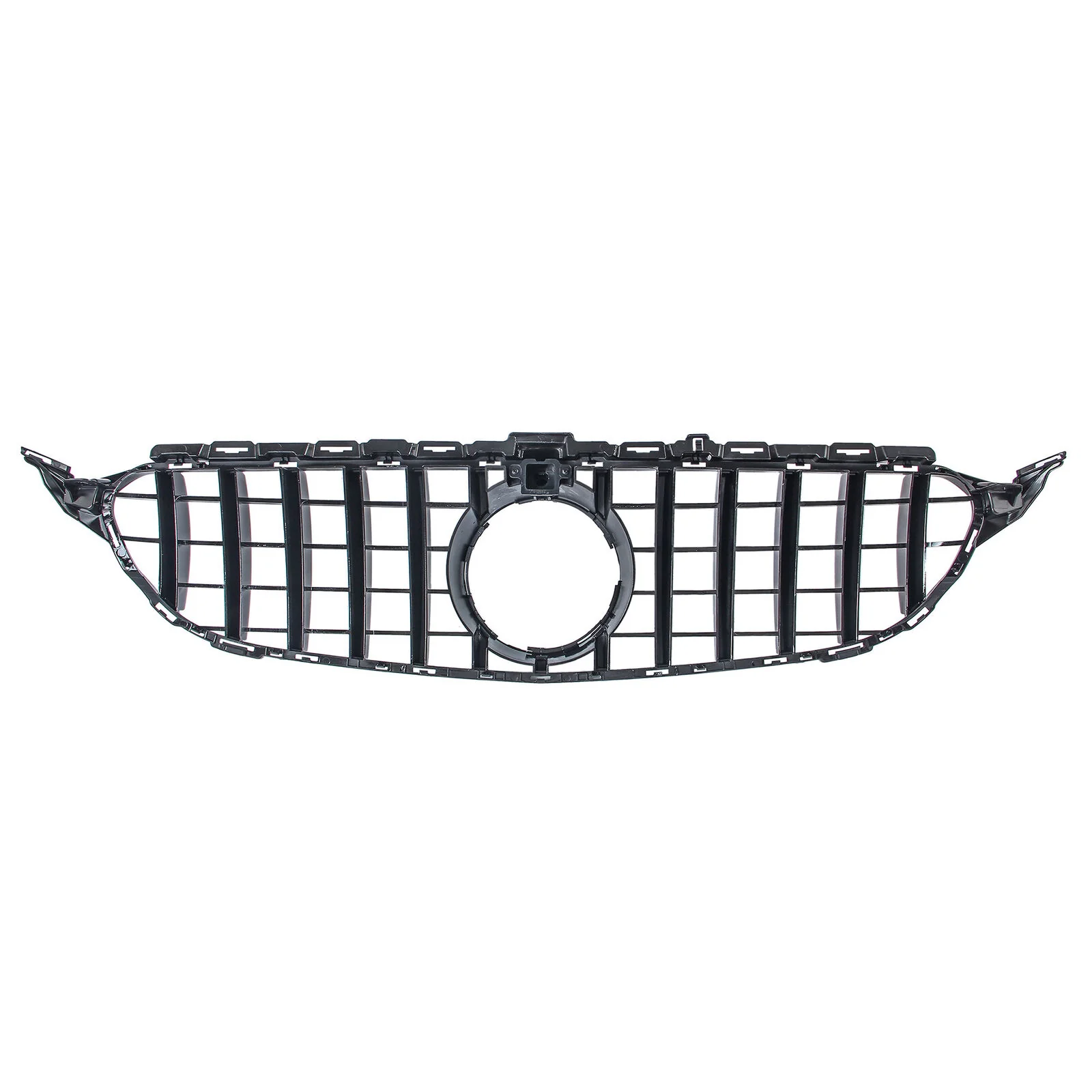 Front Bumper Grill For Mercedes C-Class W205 C205 w/ Camera 2015-2018 - Image 4