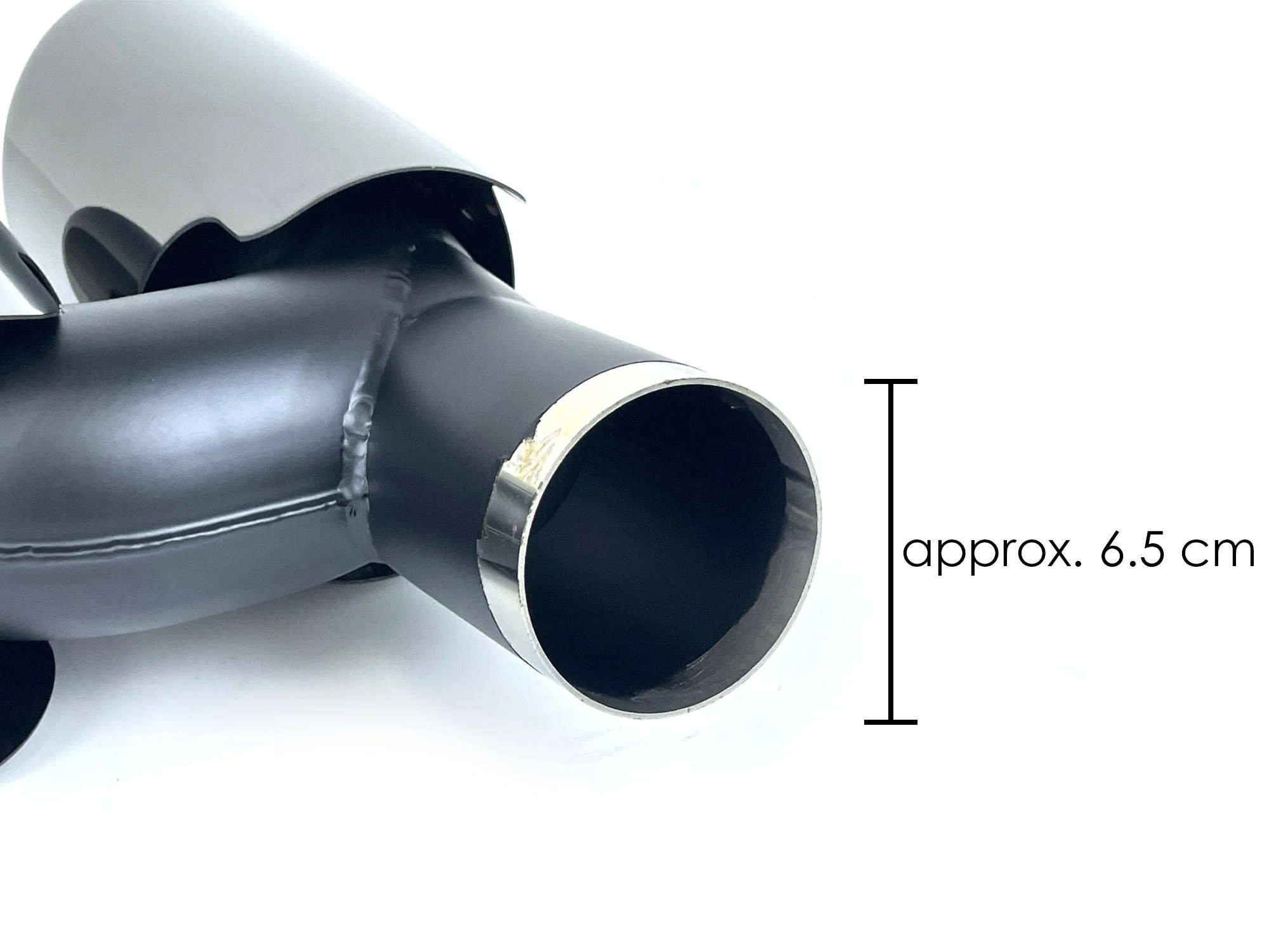 3-Layer Black Exhaust Tips Tail Pipes for Porsche 970 Panamera 2010-2013 - Image 14