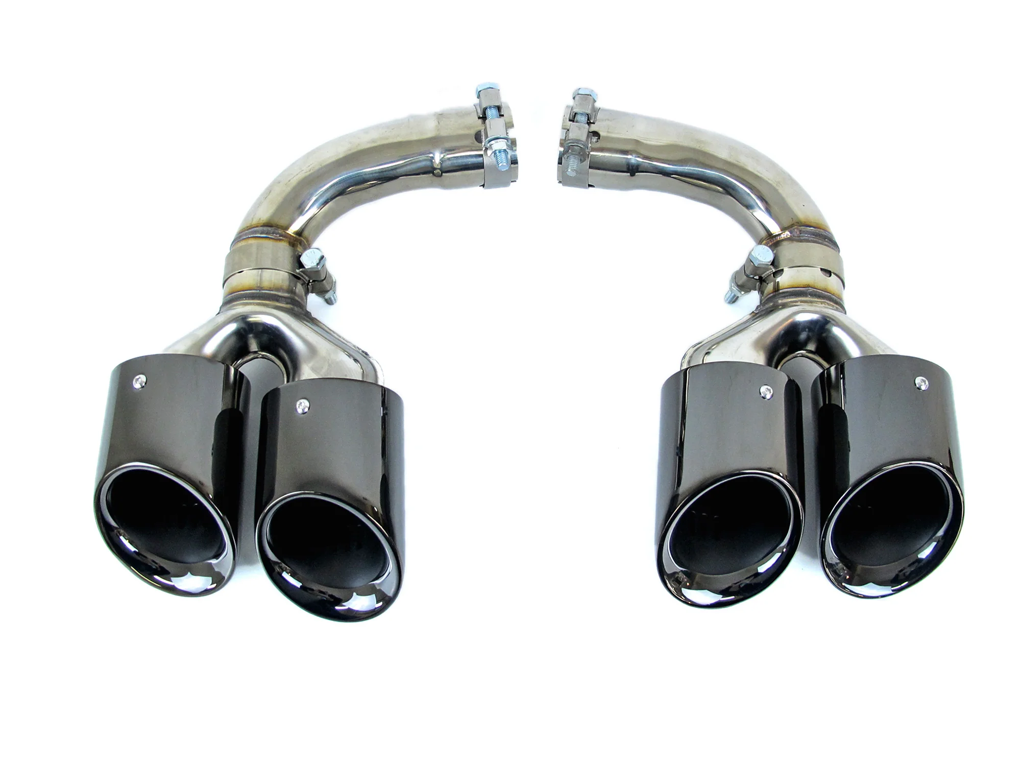 Gloss Black Rear Muffler Exhaust Tips for Porsche Cayenne Base Coupe 2019-2026 - Image 11
