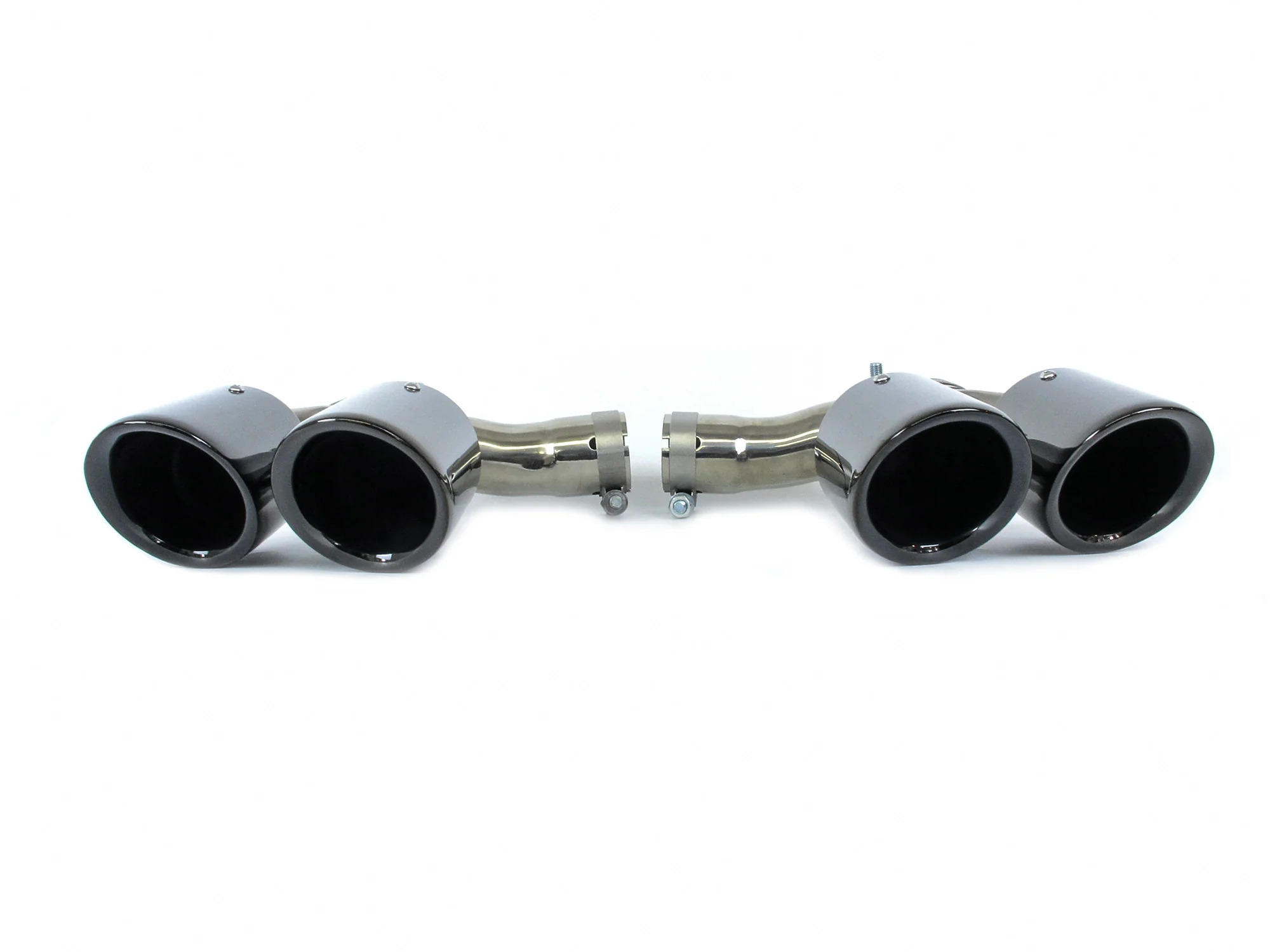 Gloss Black Rear Muffler Exhaust Tips for Porsche Cayenne Base Coupe 2019-2026 - Image 5
