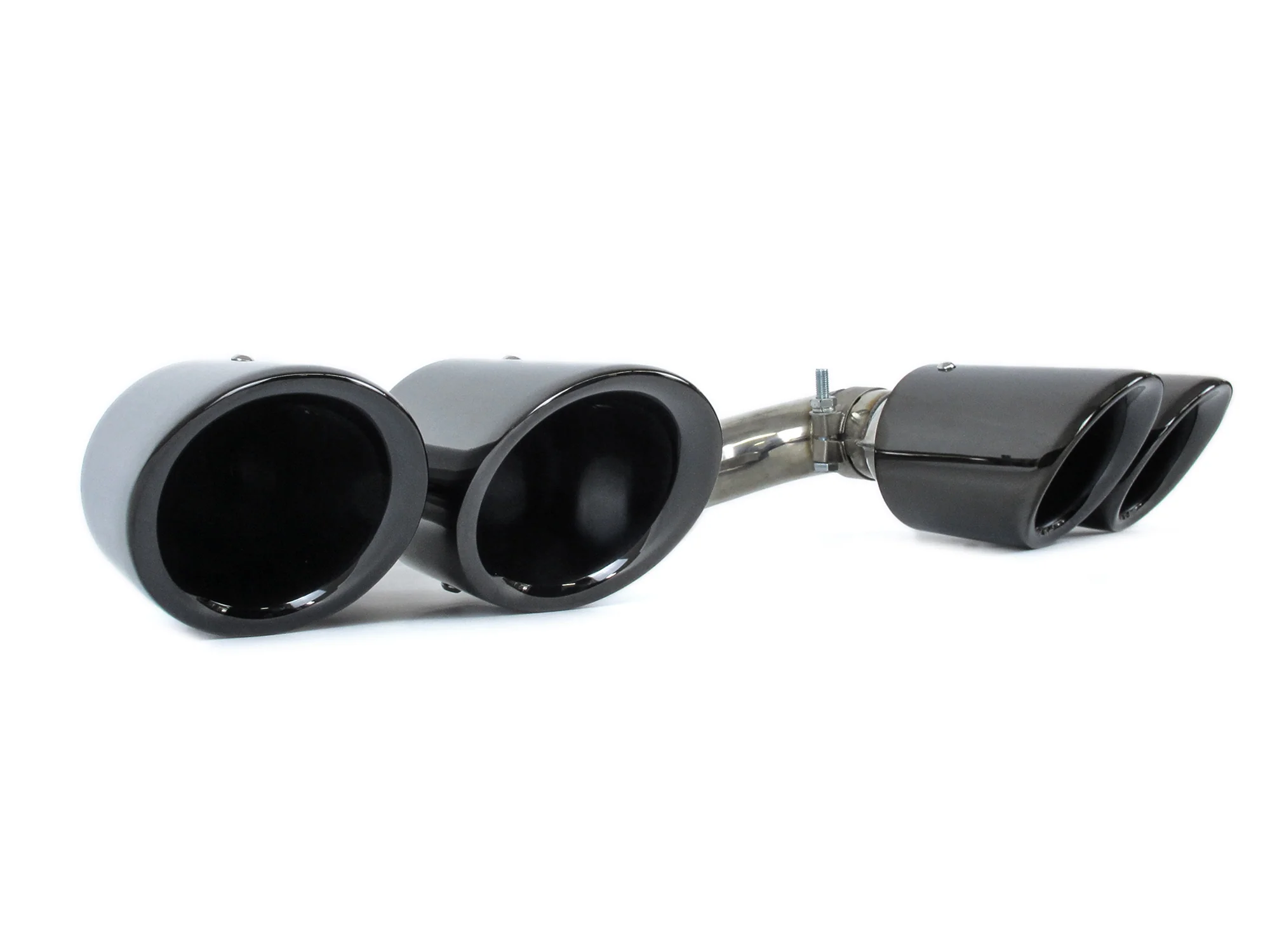 Gloss Black Rear Muffler Exhaust Tips for Porsche Cayenne Base Coupe 2019-2026 - Image 6