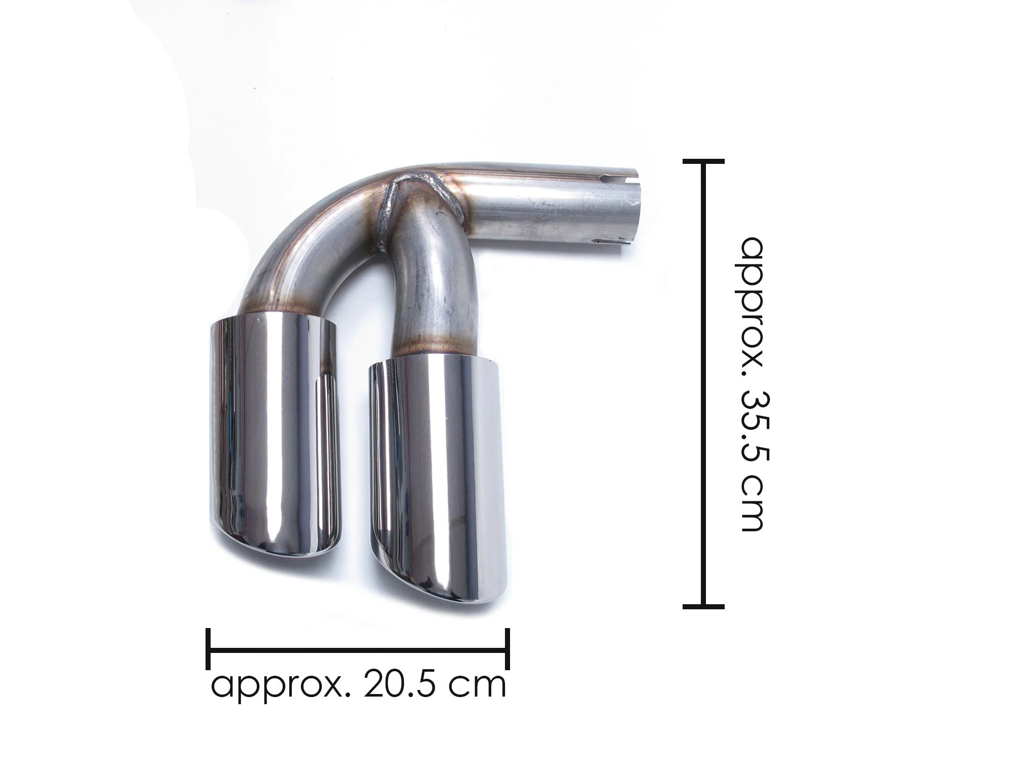 Silver Exhaust Muffler Tips For Porsche Cayenne Base 2019-2026 (GAS Only) - Image 11