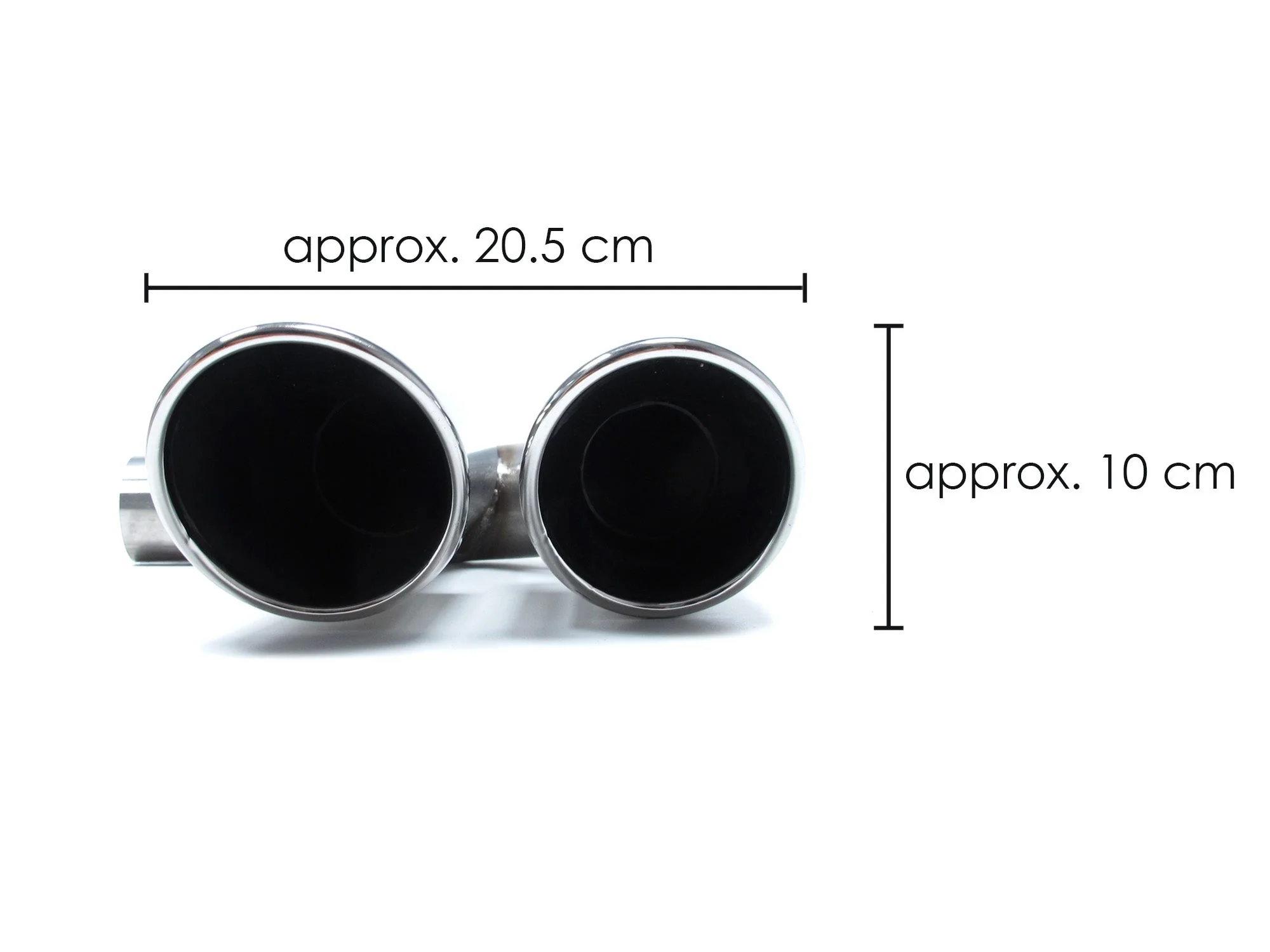 Silver Exhaust Muffler Tips For Porsche Cayenne Base 2019-2026 (GAS Only) - Image 13