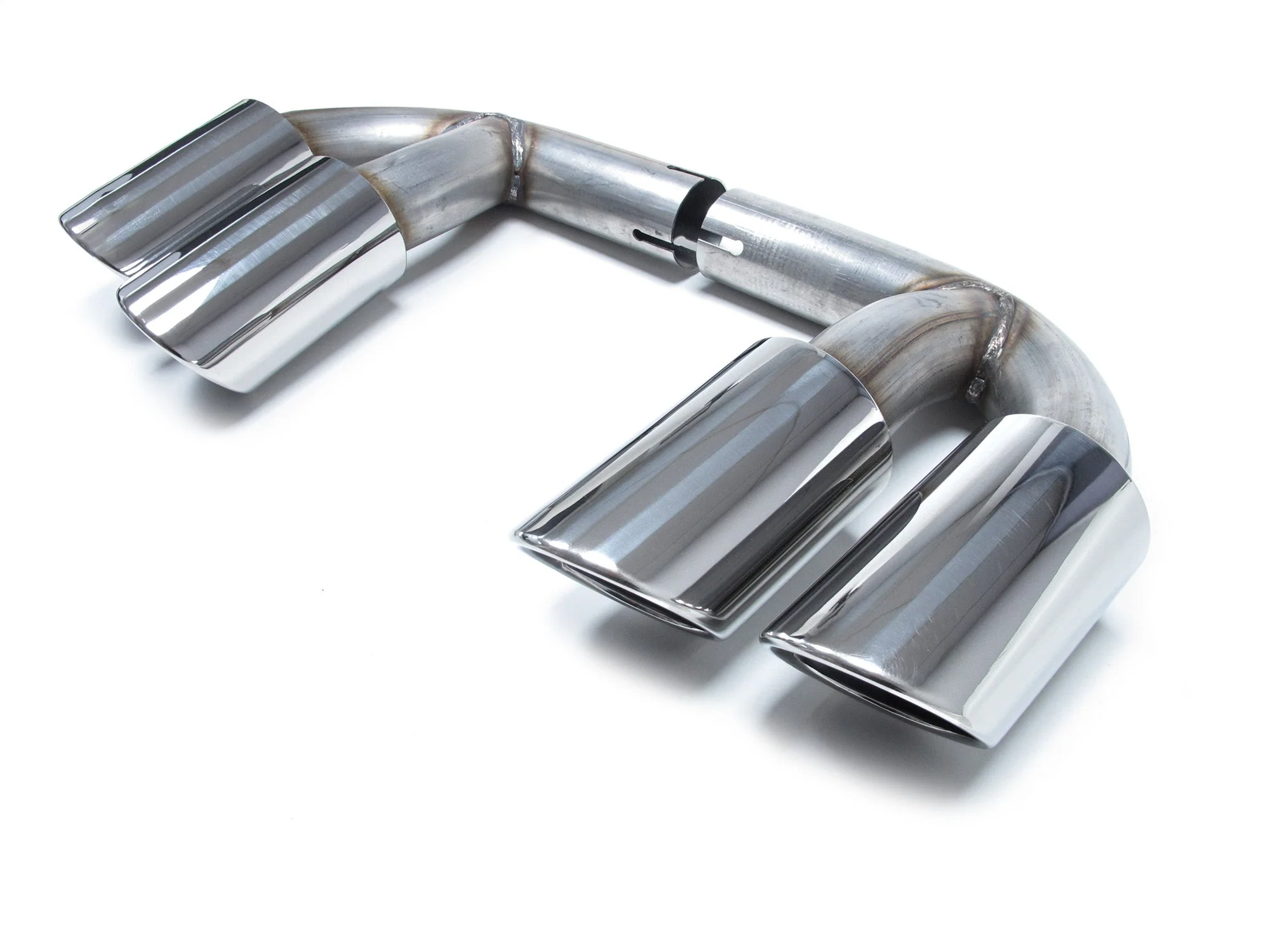 Silver Exhaust Muffler Tips For Porsche Cayenne Base 2019-2026 (GAS Only) - Image 6