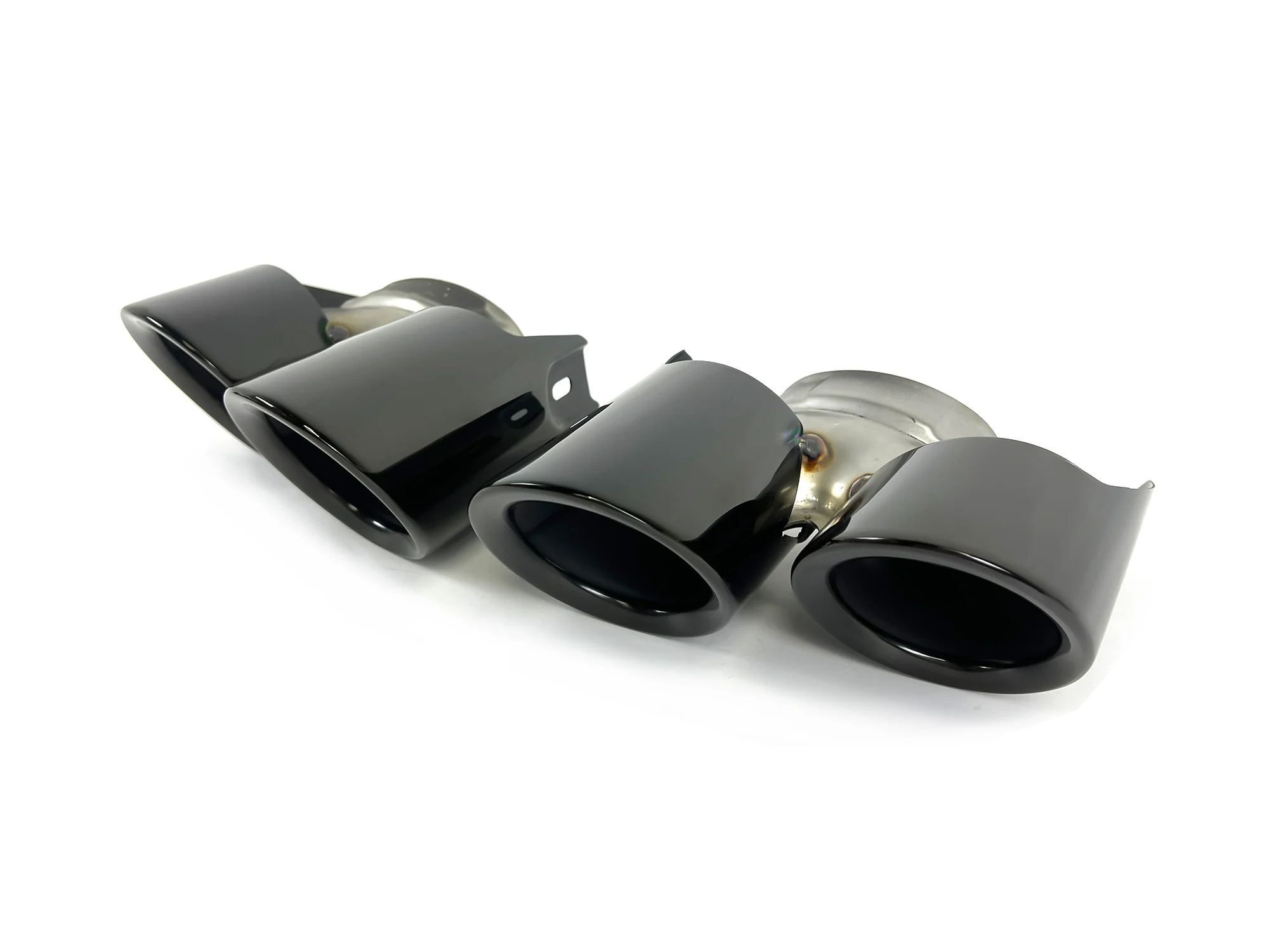 GTS Style Exhaust Tips Pipes Black for 2014-2016 Porsche 970.2 Panamera 4 - Image 5