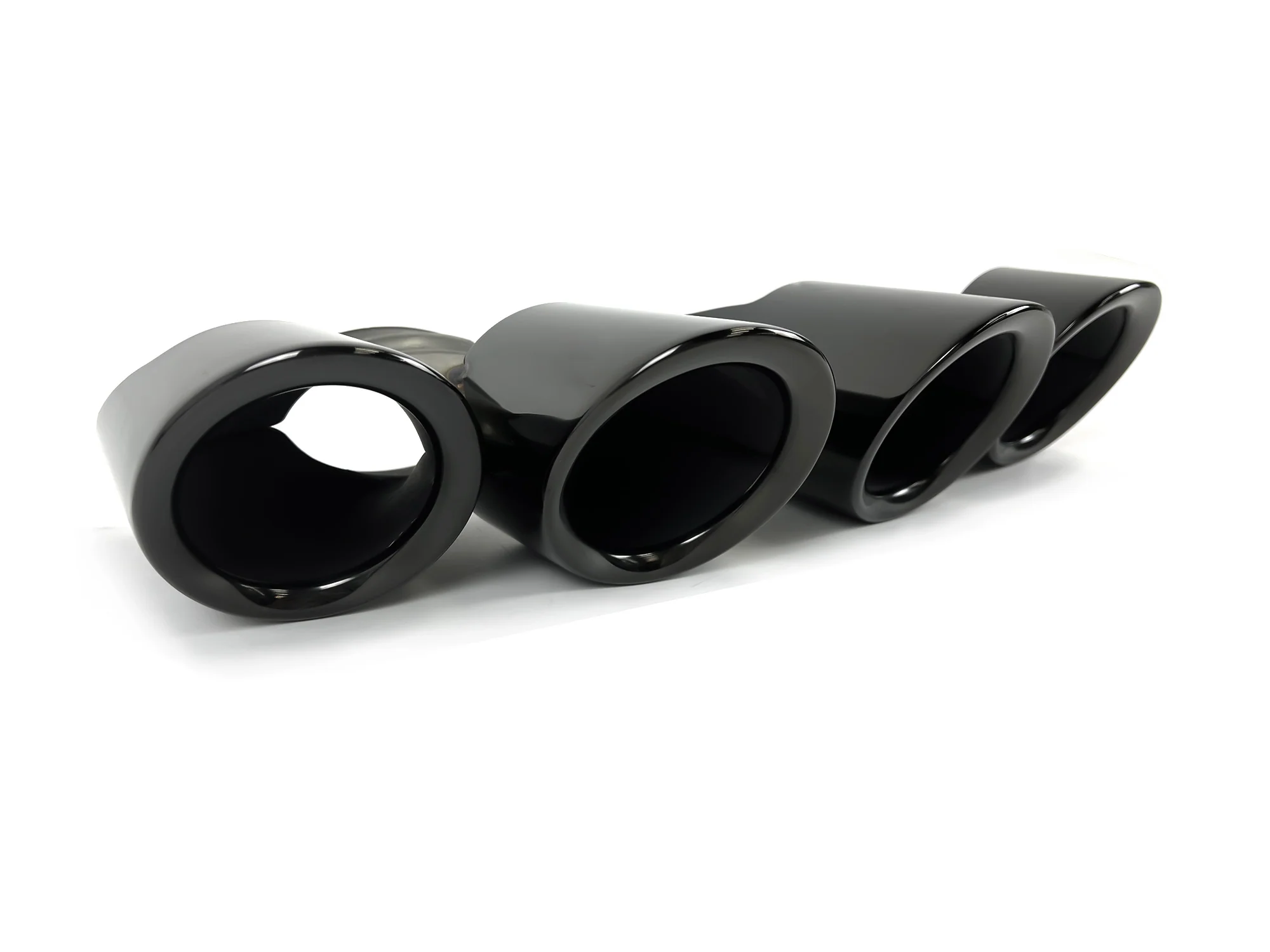 GTS Style Exhaust Tips Pipes Black for 2014-2016 Porsche 970.2 Panamera 4 - Image 6