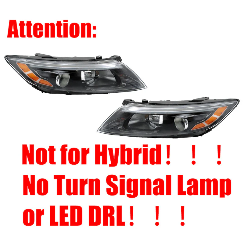 Halogen Headlight Projector w/Bulbs For Kia Optima TF 2014-2015 - Image 3