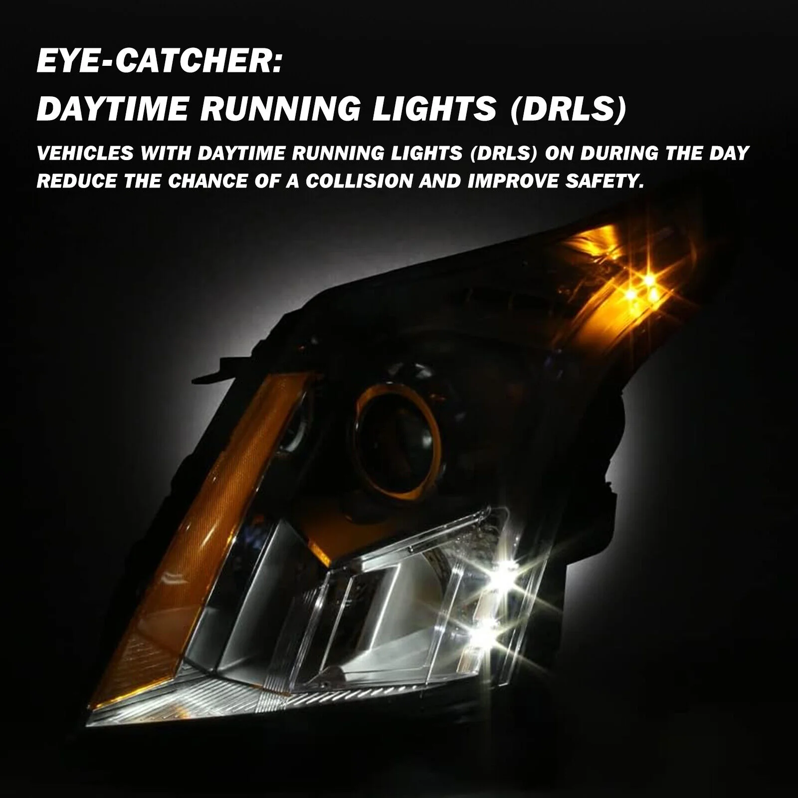 Halogen Left Driver Side Projector Headlight LH for Cadillac SRX 2010-2016 - Image 3