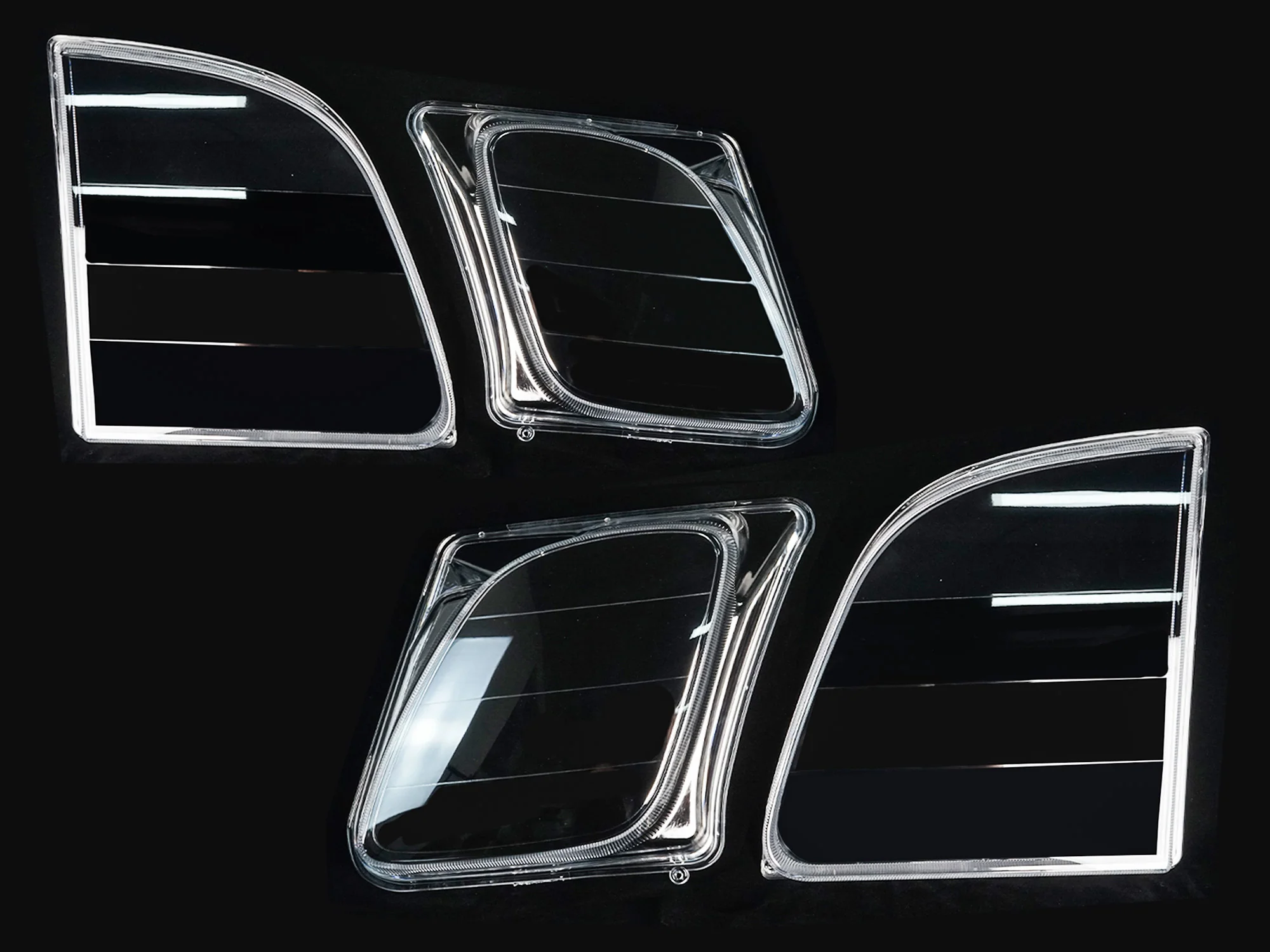 Pair Headlight Lamp Clear Lens Shell Cover + Seal Glue For Lexus LX470 1998-2007 - Image 4