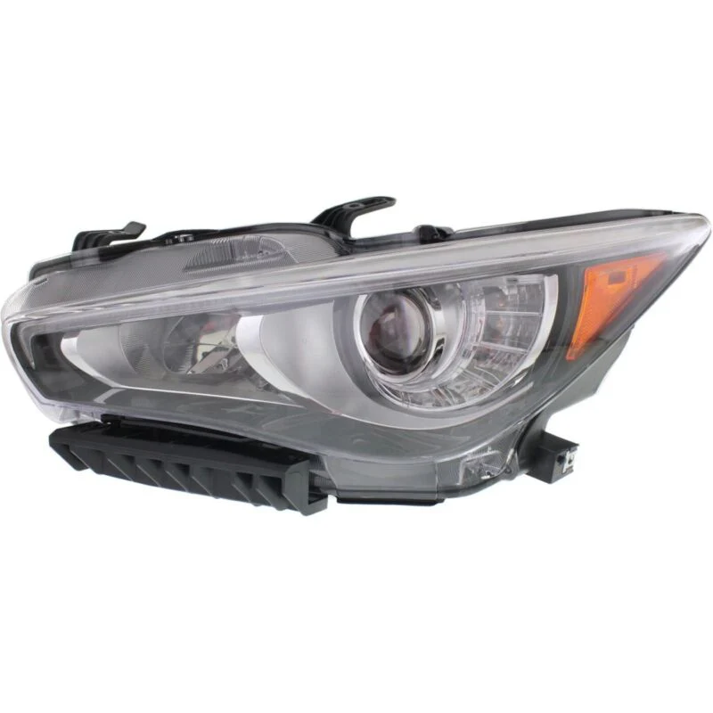 Pair L+R Headlight Lamp for Infiniti Q50 Sedan 2014-2017 - Image 2