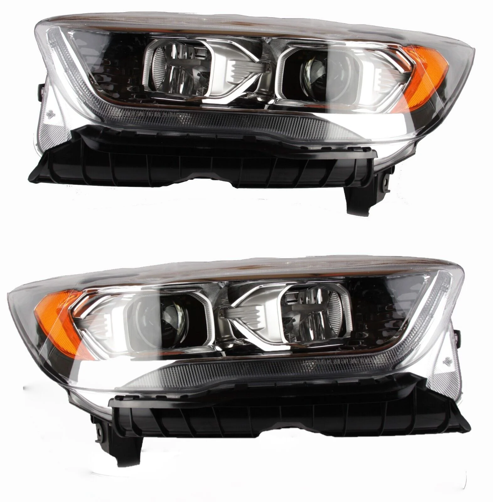 HID Headlights Assembly Front Lamps Clear Lens for Ford Escape 2017-2019 - Image 2