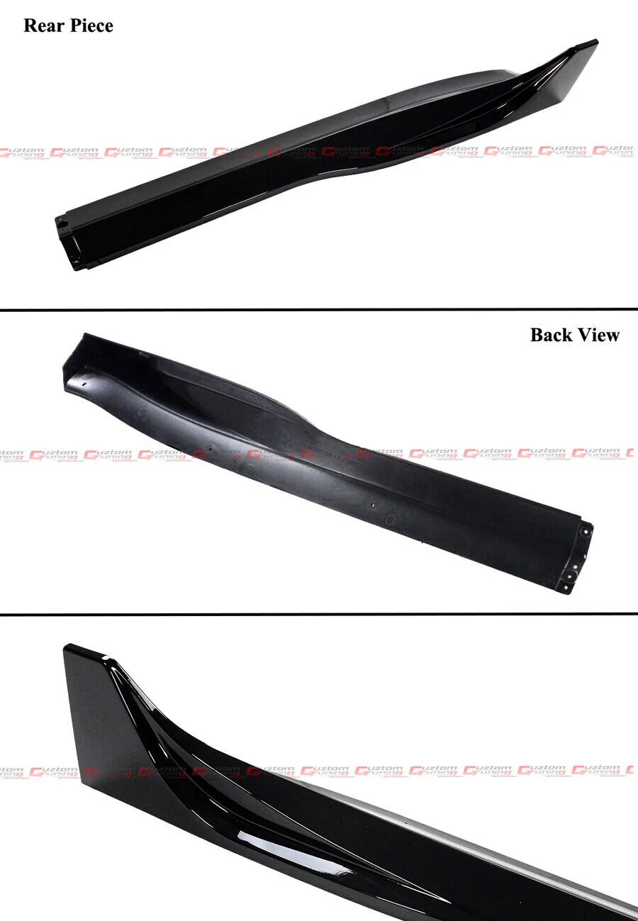 Gloss Black Side Skirt Extension For 2024-2025 Tesla Model 3 - Image 4
