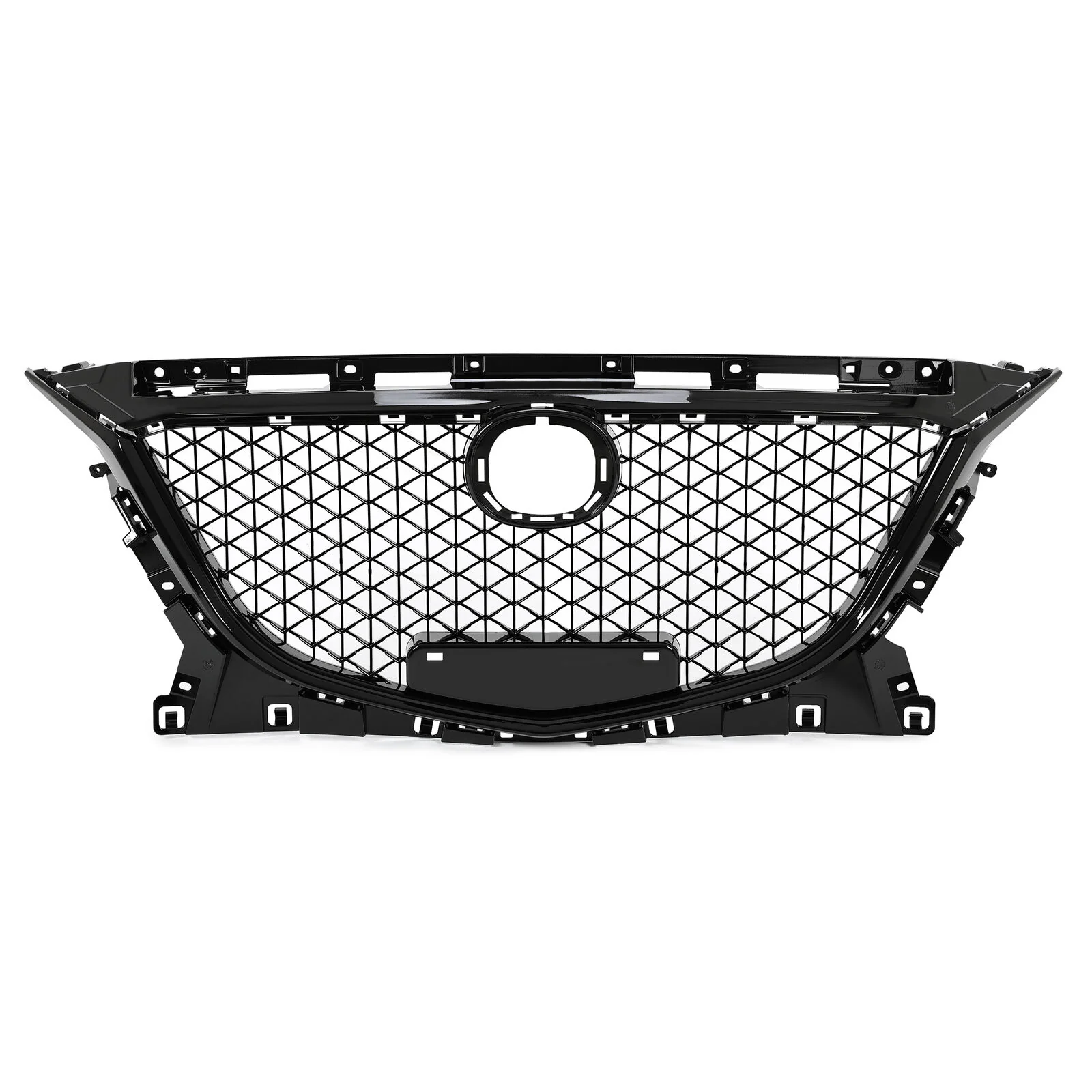 Honeycomb Black Front Grille For Mazda 3 Axela 2014-2016 Sedan & Hatchback