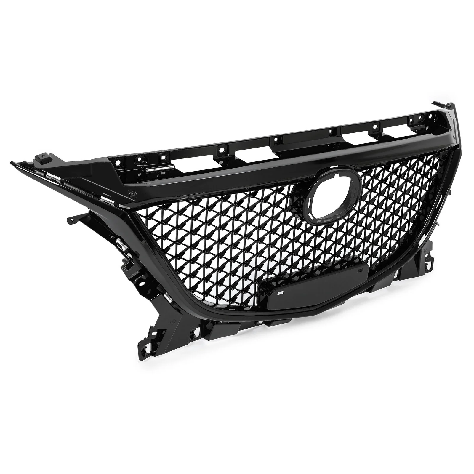 Honeycomb Black Front Grille For Mazda 3 Axela 2014-2016 Sedan & Hatchback - Image 2