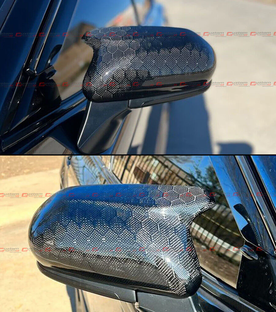 Honeycomb Carbon Fiber Mirror Cover Caps Replacement For 2018-2024 Toyota Camry - Image 2