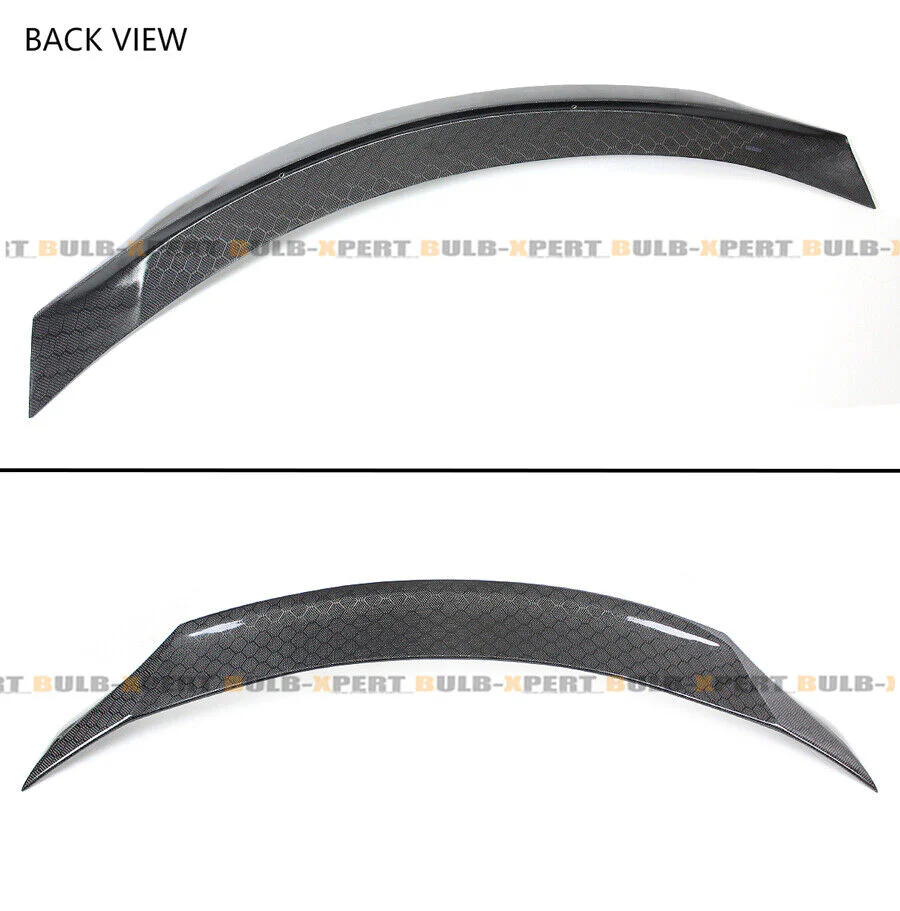 Honeycomb Carbon Fober Rear Trunk Spoiler Wing For 2017-2022 Infiniti Q60 Coupe - Image 2