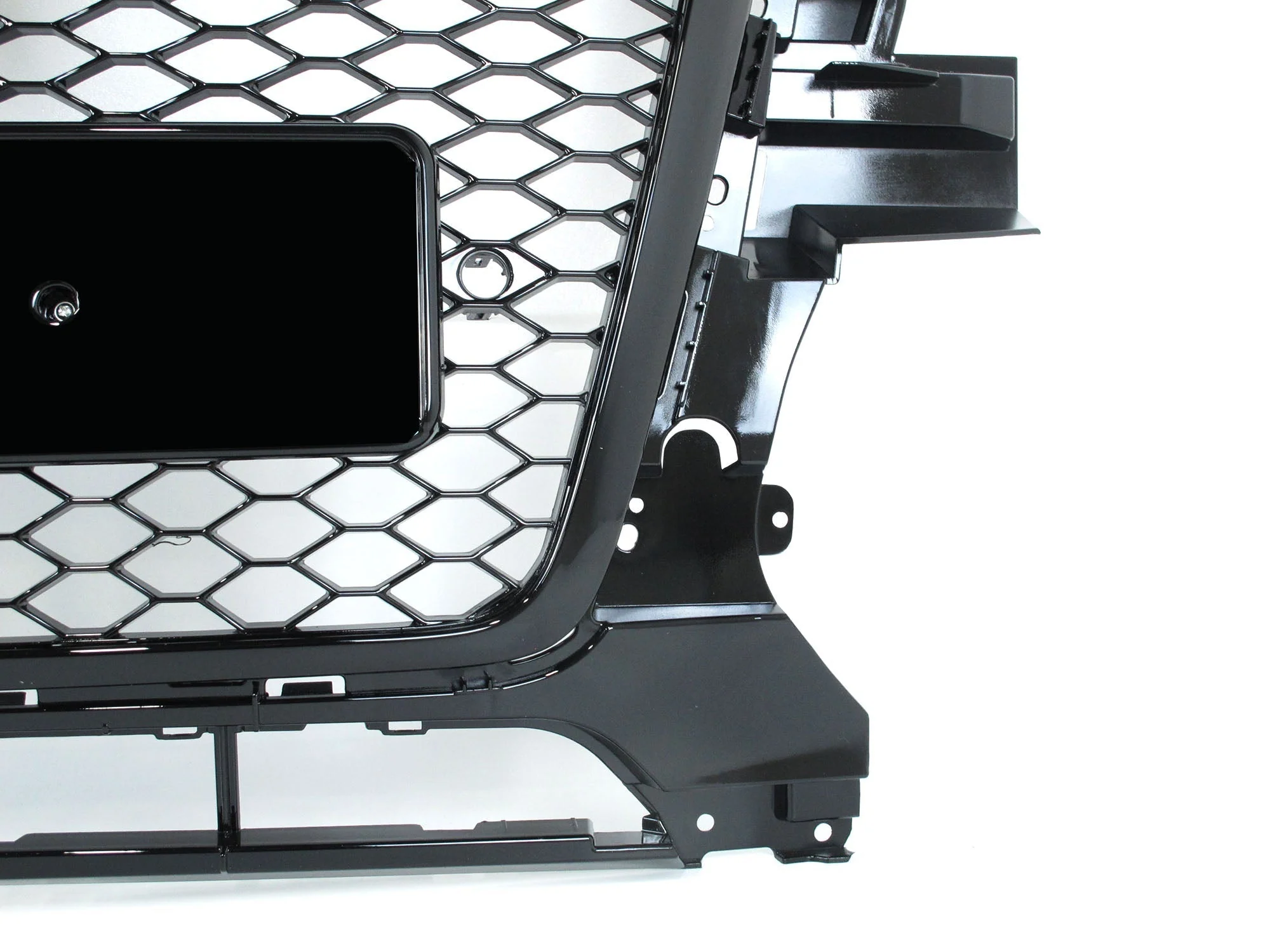 Fits 2009-2012 Audi Q5 SQ5 RSQ5-Style Front Upper Grill Grille Honeycomb Gloss Black - Image 9