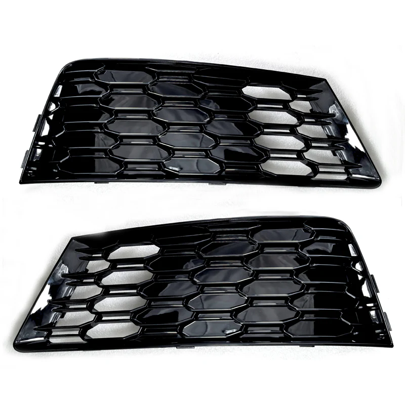 Pair Front Bumper Fog Light Grille Cover for Audi A4 B9 NON-SLINE 2017 2018 2019 - Image 14