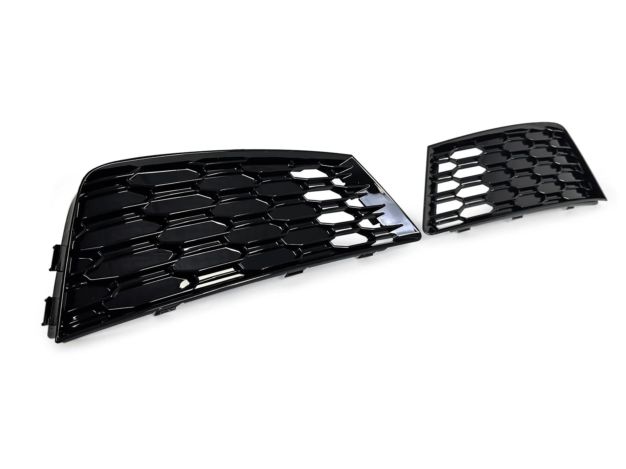 Pair Front Bumper Fog Light Grille Cover for Audi A4 B9 NON-SLINE 2017 2018 2019 - Image 5