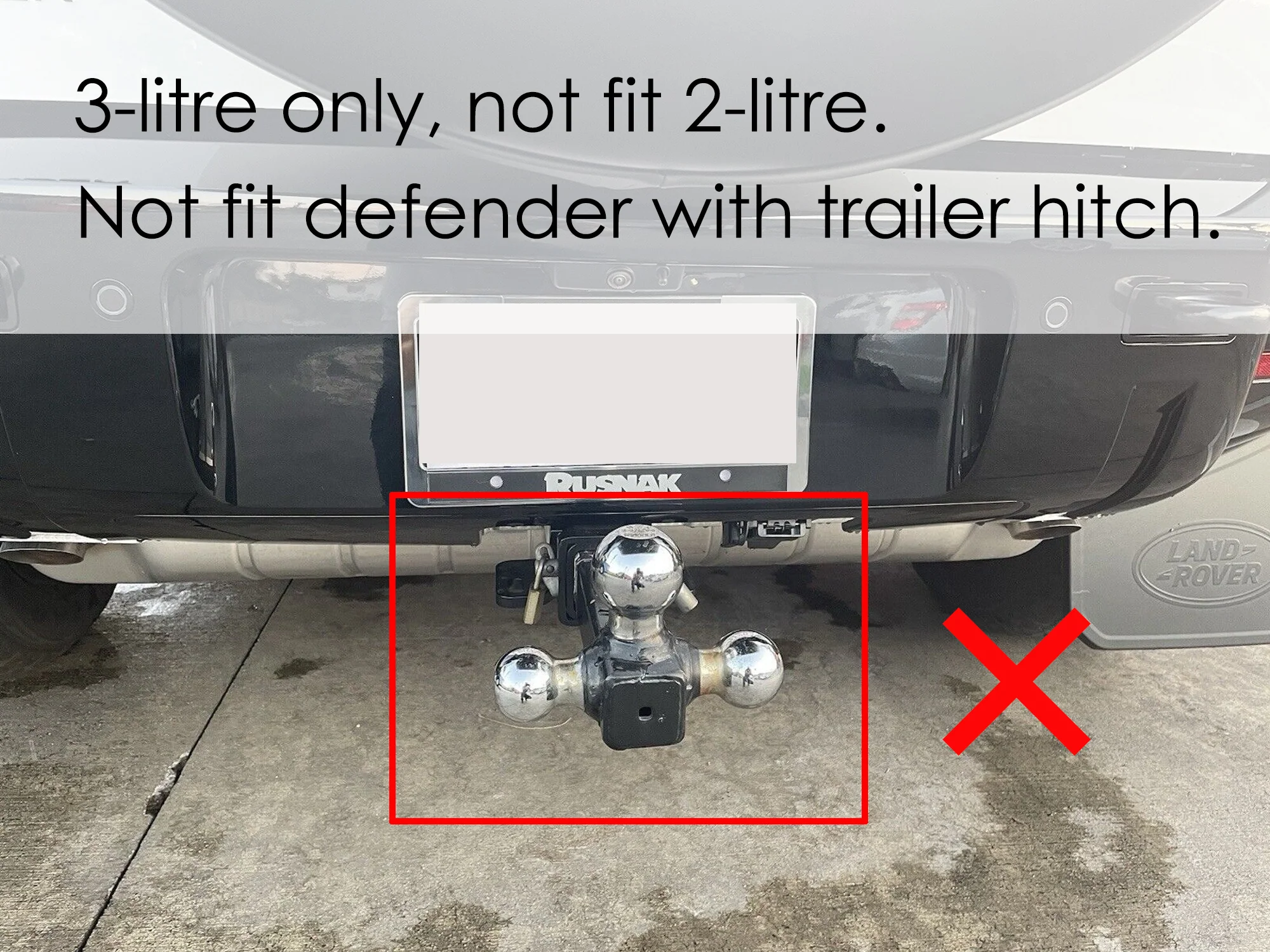 3PC Set for 2020+ Land Rover Defender 110 130 90 2L 3L Black Exhaust Tips + Lower Mesh - Image 17