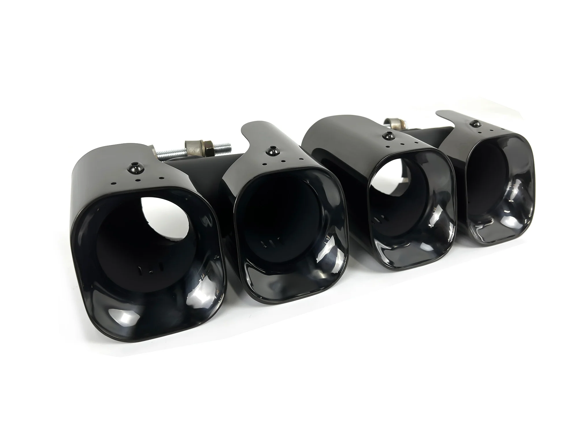 3PC Set for 2020+ Land Rover Defender 110 130 90 2L 3L Black Exhaust Tips + Lower Mesh - Image 18