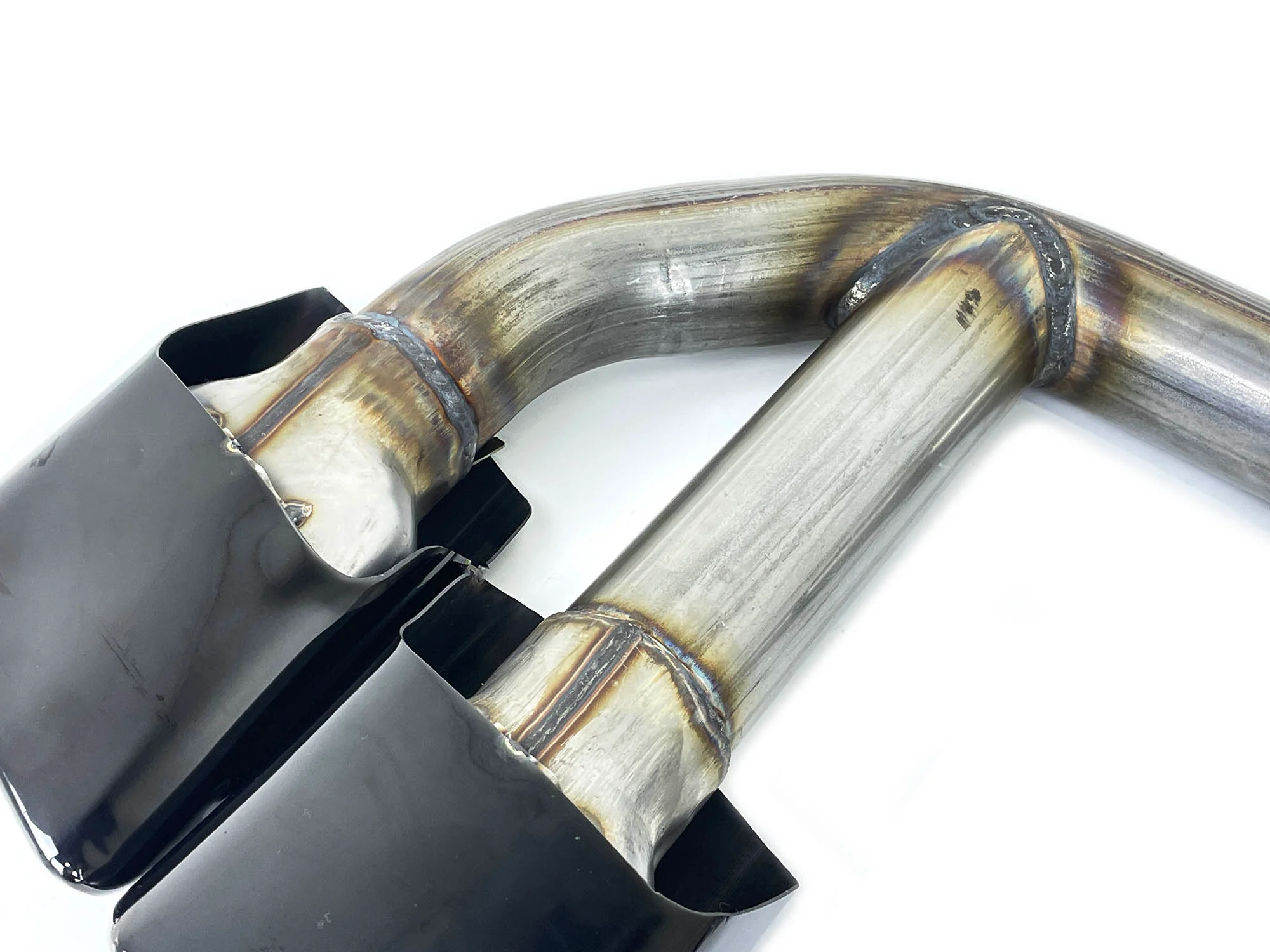 L+R Black Square Exhaust Tips for Audi Q7 3.0L Gasoline 2016–2019 | 58mm Inlet - Image 7