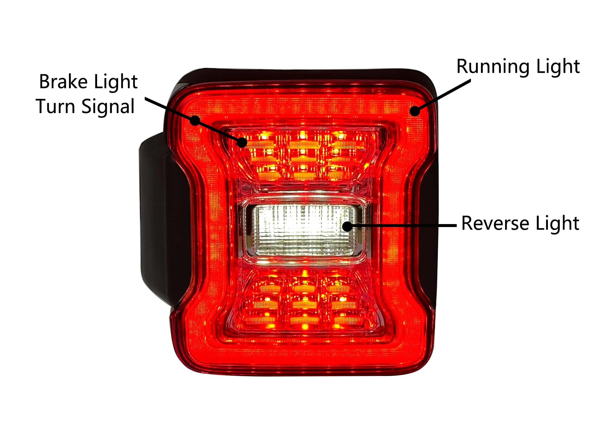 L+R Clear Lens LED Tail Lights Rear Brake Turn Signal Lamp for Jeep Wrangler JL 2018-2023 2024 - Image 13
