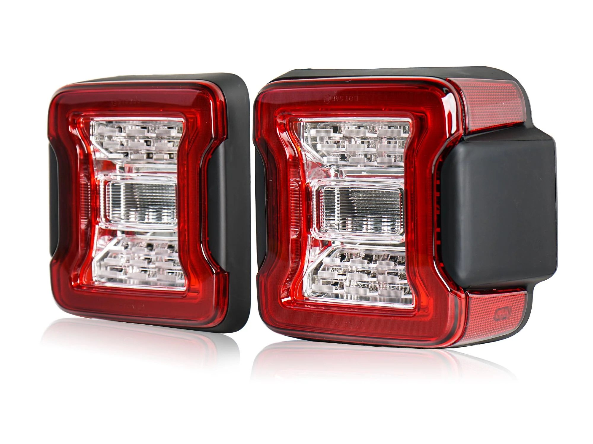 L+R Clear Lens LED Tail Lights Rear Brake Turn Signal Lamp for Jeep Wrangler JL 2018-2023 2024 - Image 7