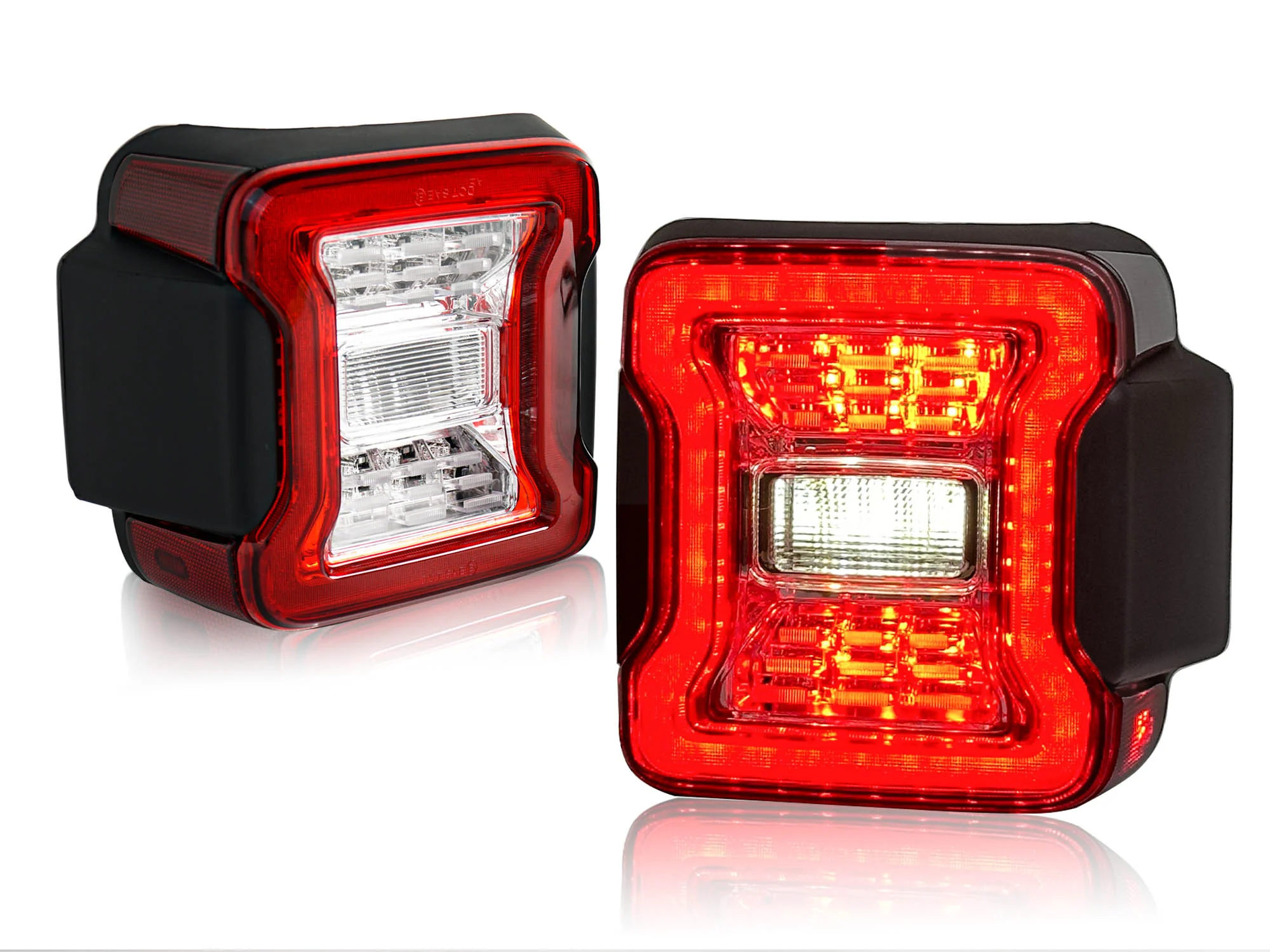 L+R Clear Lens LED Tail Lights Rear Brake Turn Signal Lamp for Jeep Wrangler JL 2018-2023 2024 - Image 8
