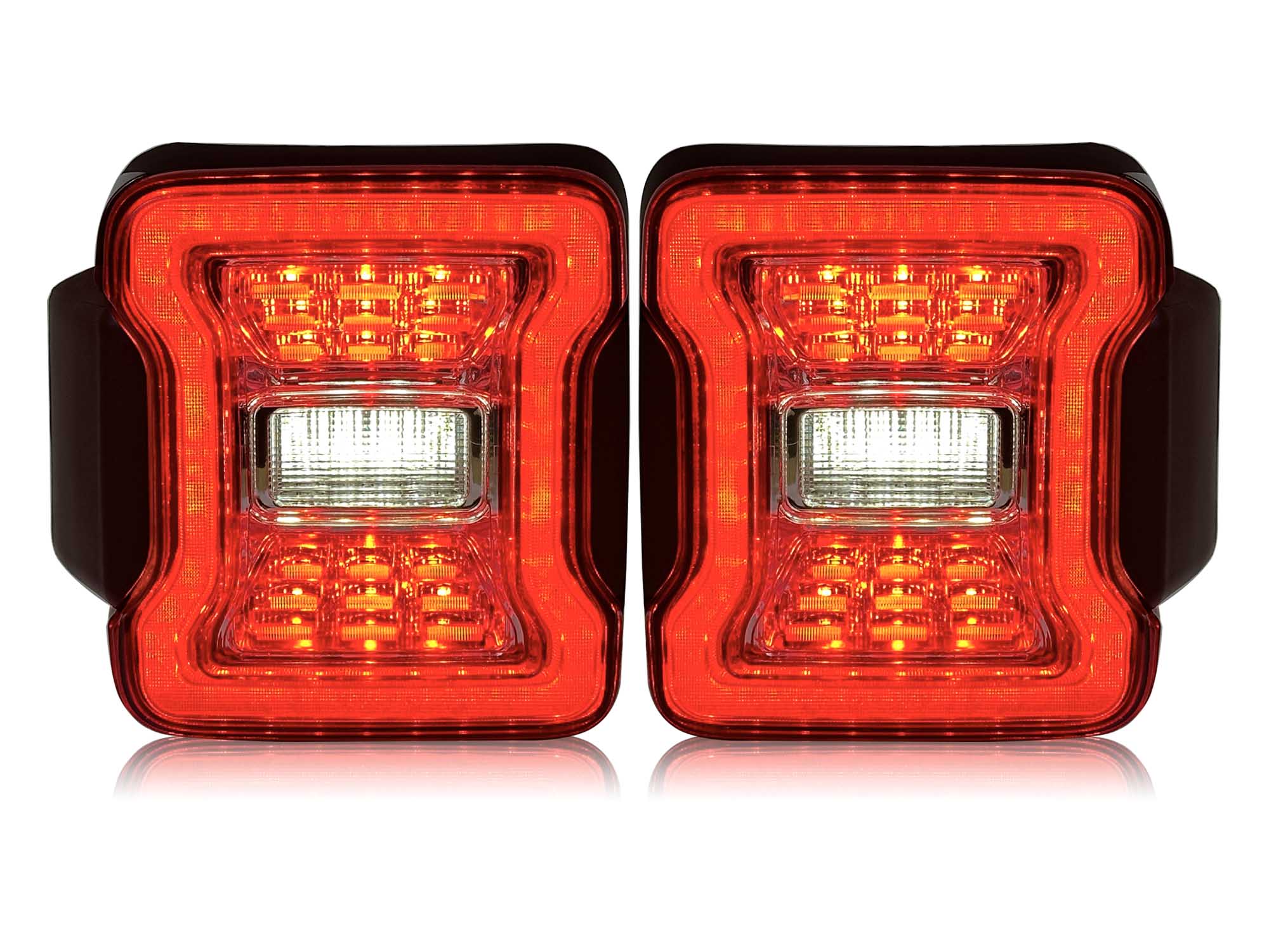 L+R Clear Lens LED Tail Lights Rear Brake Turn Signal Lamp for Jeep Wrangler JL 2018-2023 2024 - Image 9