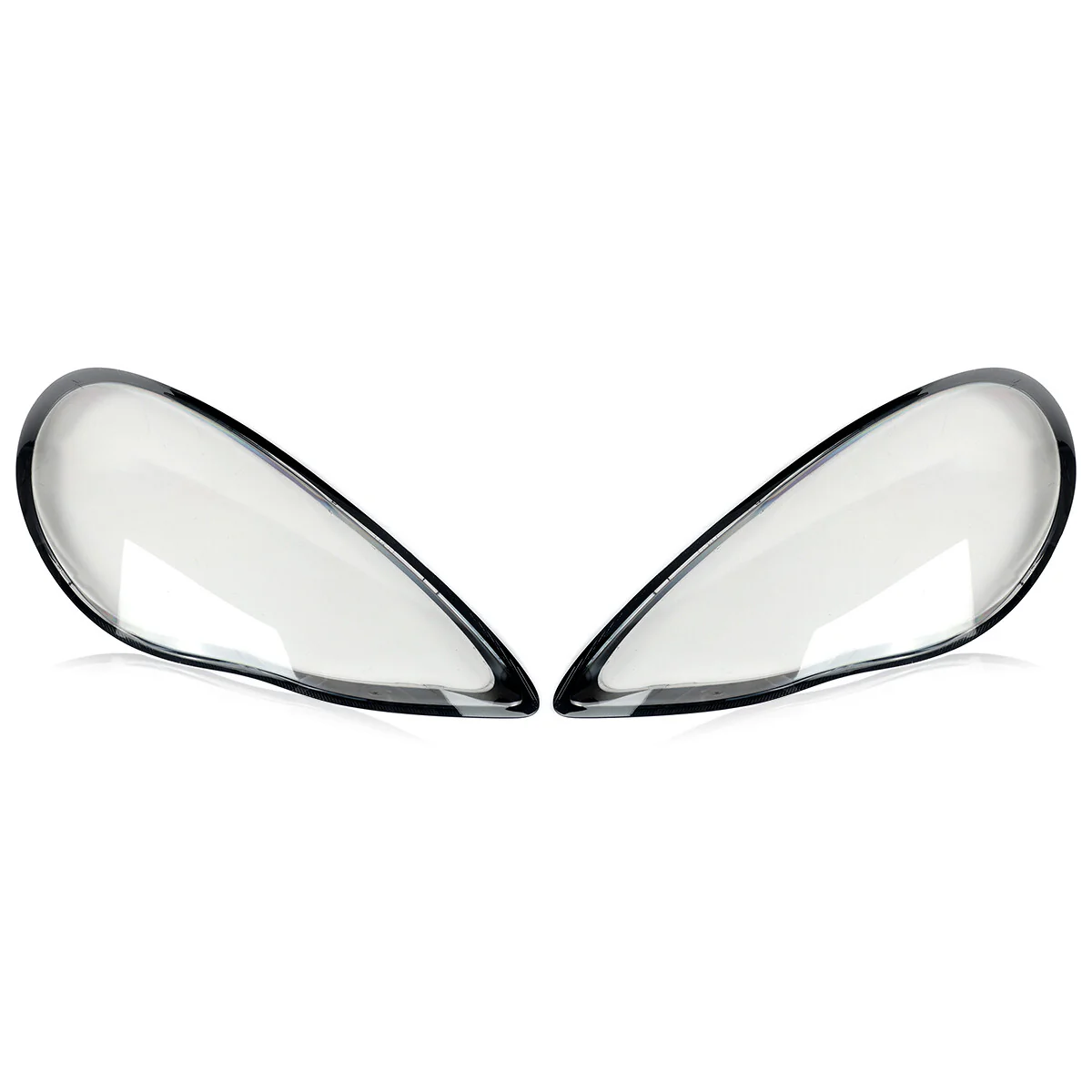 L+R Front Headlight Lens Cover Replacements for 2010–2013 Porsche Panamera GTS/Turbo