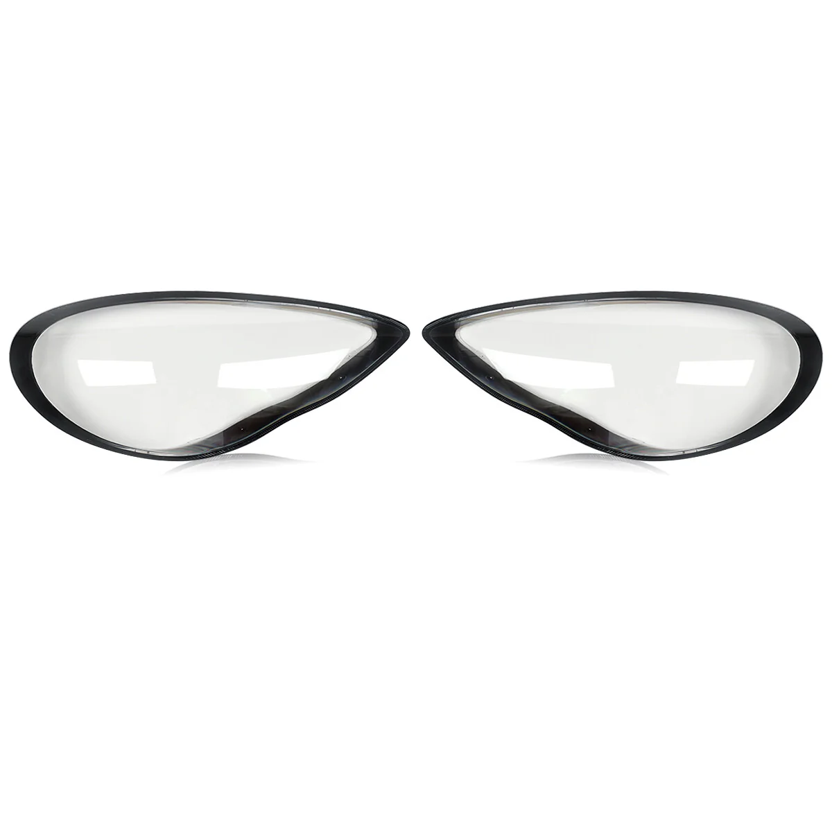 L+R Front Headlight Lens Cover Replacements for 2010–2013 Porsche Panamera GTS/Turbo - Image 3