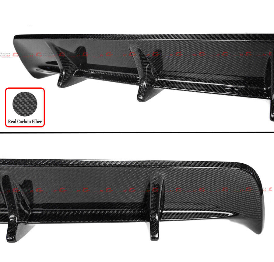 LCI Style Real Carbon Fiber Rear Bumper Diffuser For 2015-2018 Lexus RC F RCF - Image 3