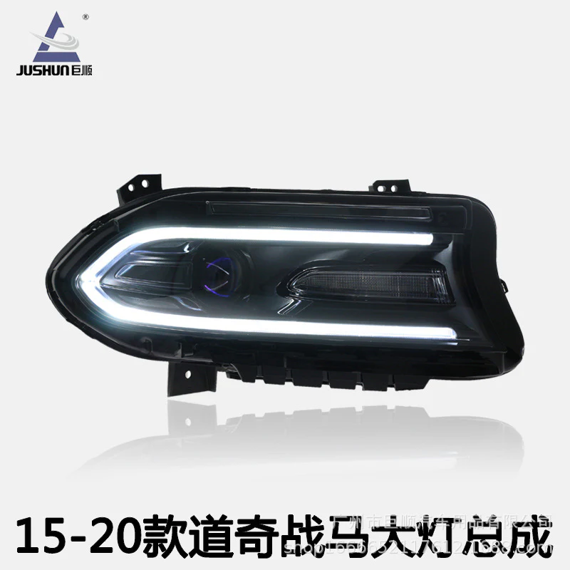 LED Head lights Front Lamps DRL Turn Signal Dodge War Horse Charger 2015-2020 - Image 3