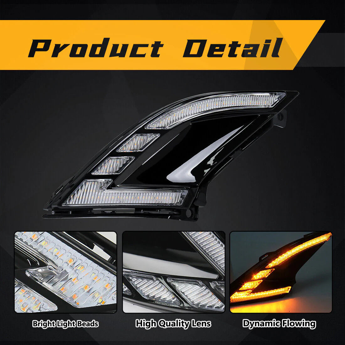 LED DRL Daytime Running Light Fog Lamp for Honda Accord 2023-2026 Turn Signal Lamp - Image 3