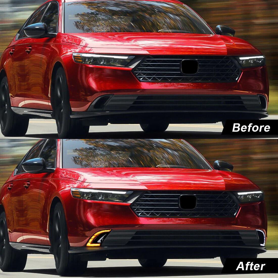 LED DRL Daytime Running Light Fog Lamp for Honda Accord 2023-2026 Turn Signal Lamp - Image 6