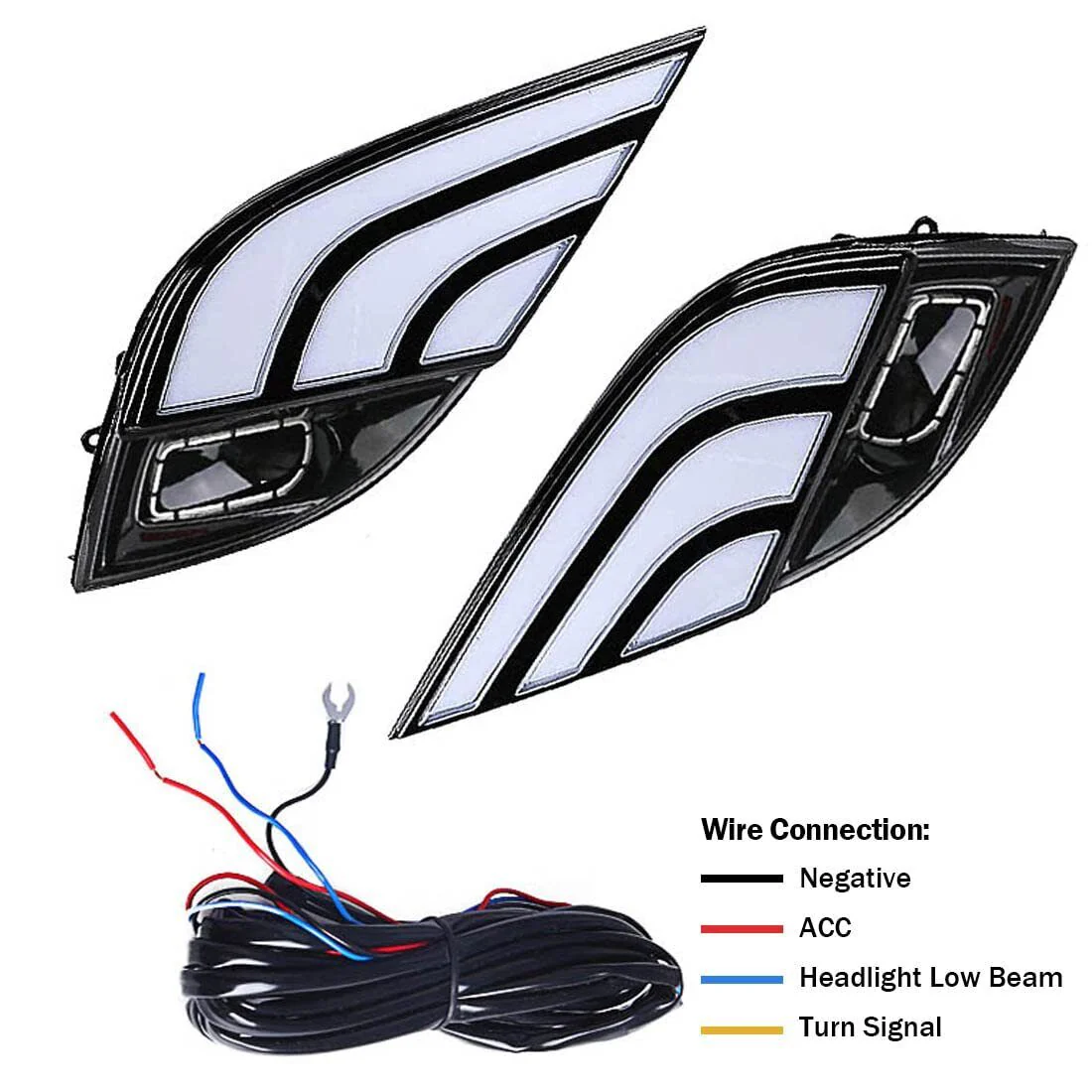 LED DRL Daytime Running Light Fog Lamp Set for Toyota Camry SE XSE 2018-2020 - Image 9