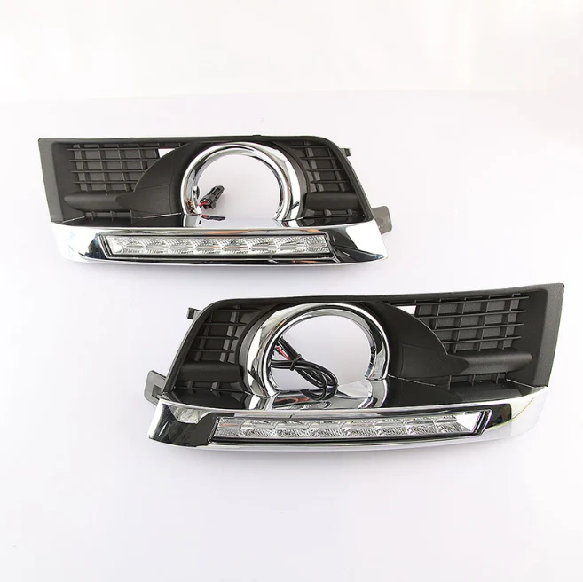 LED DRL Daytime Running Lights Fog Lamp w/ Turn For Cadillac SRX 2010-2016 - Image 10