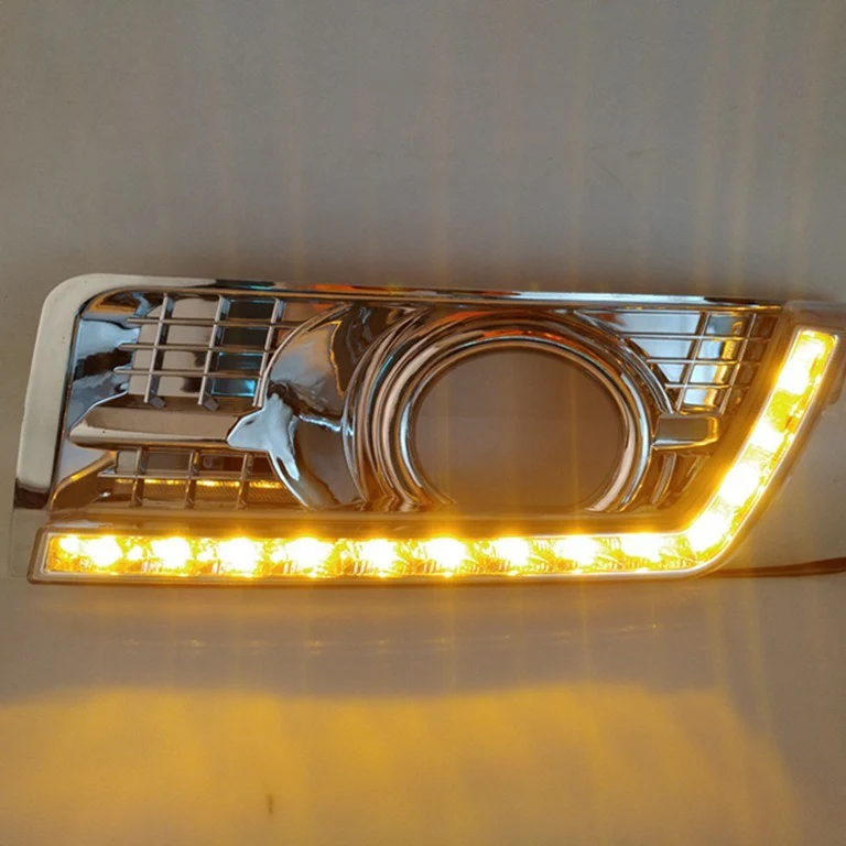LED DRL Daytime Running Lights Fog Lamp w/ Turn For Cadillac SRX 2010-2016 - Image 4