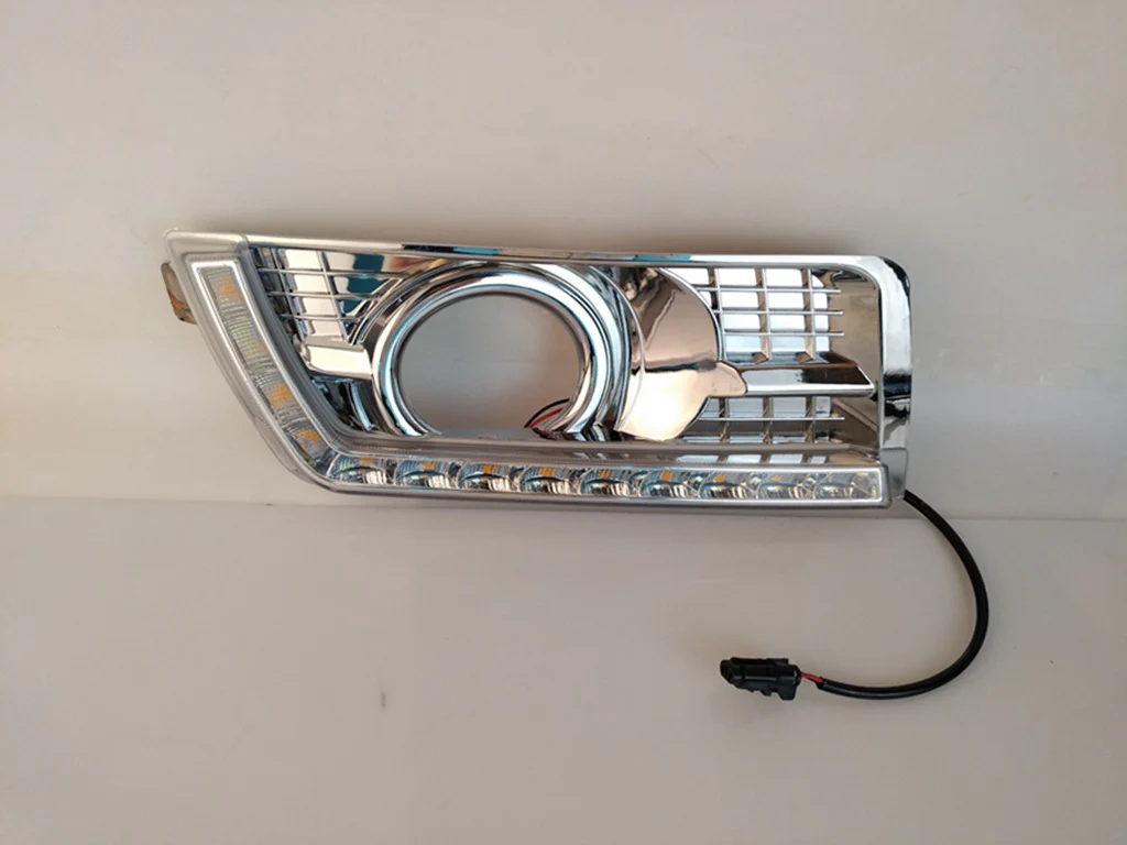 LED DRL Daytime Running Lights Fog Lamp w/ Turn For Cadillac SRX 2010-2016 - Image 9