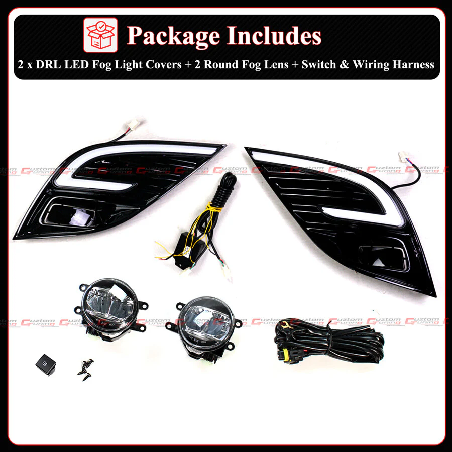 LED DRL Fog Light Kit For 2018–2020 Toyota Camry SE XSE / 2018–2024 Toyota Camry TRD - Image 3