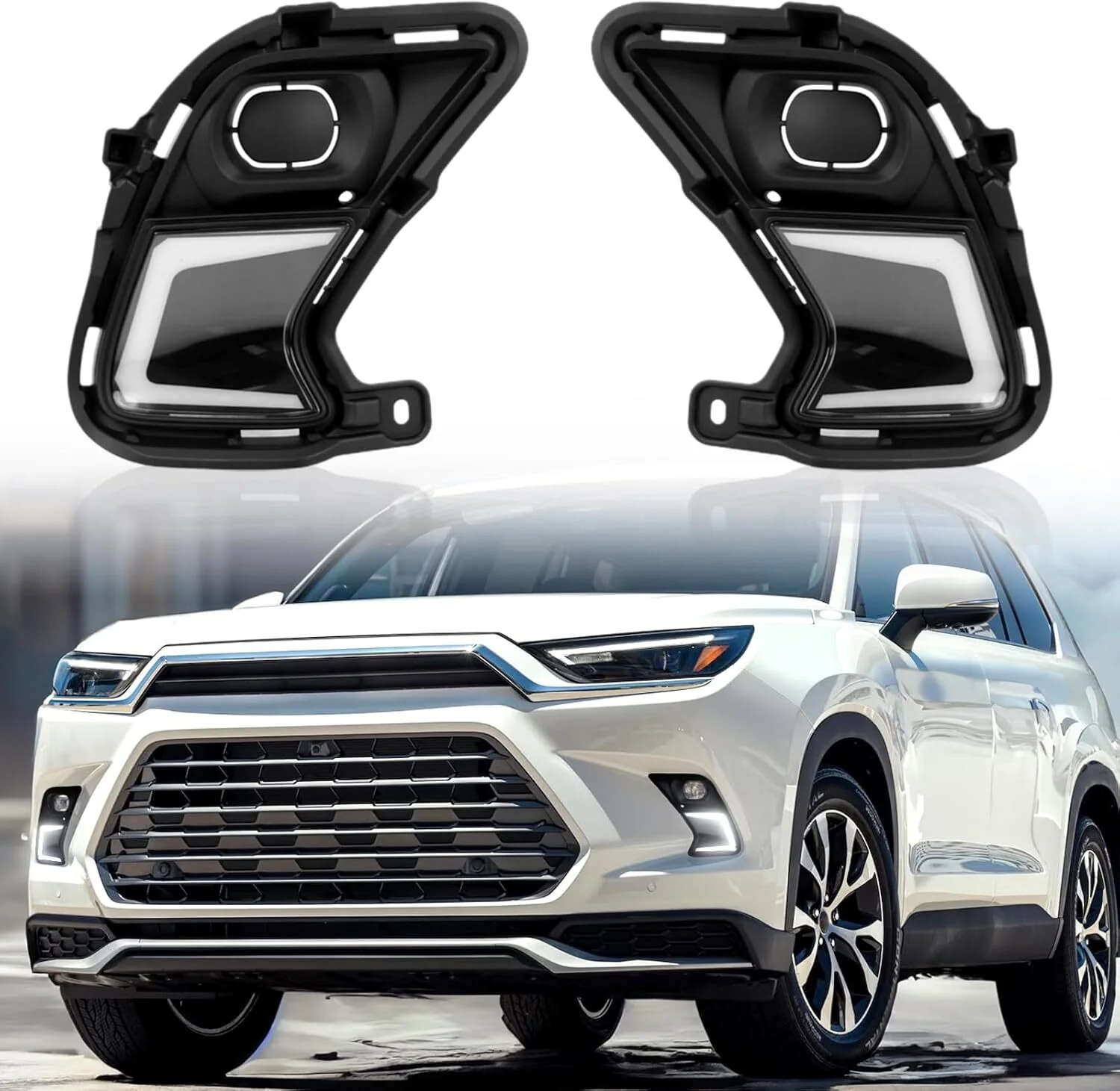 LED DRL Fog Light Kit w/ Turn Driving Light For 2024-2025 Toyota Grand Highlander - Image 4