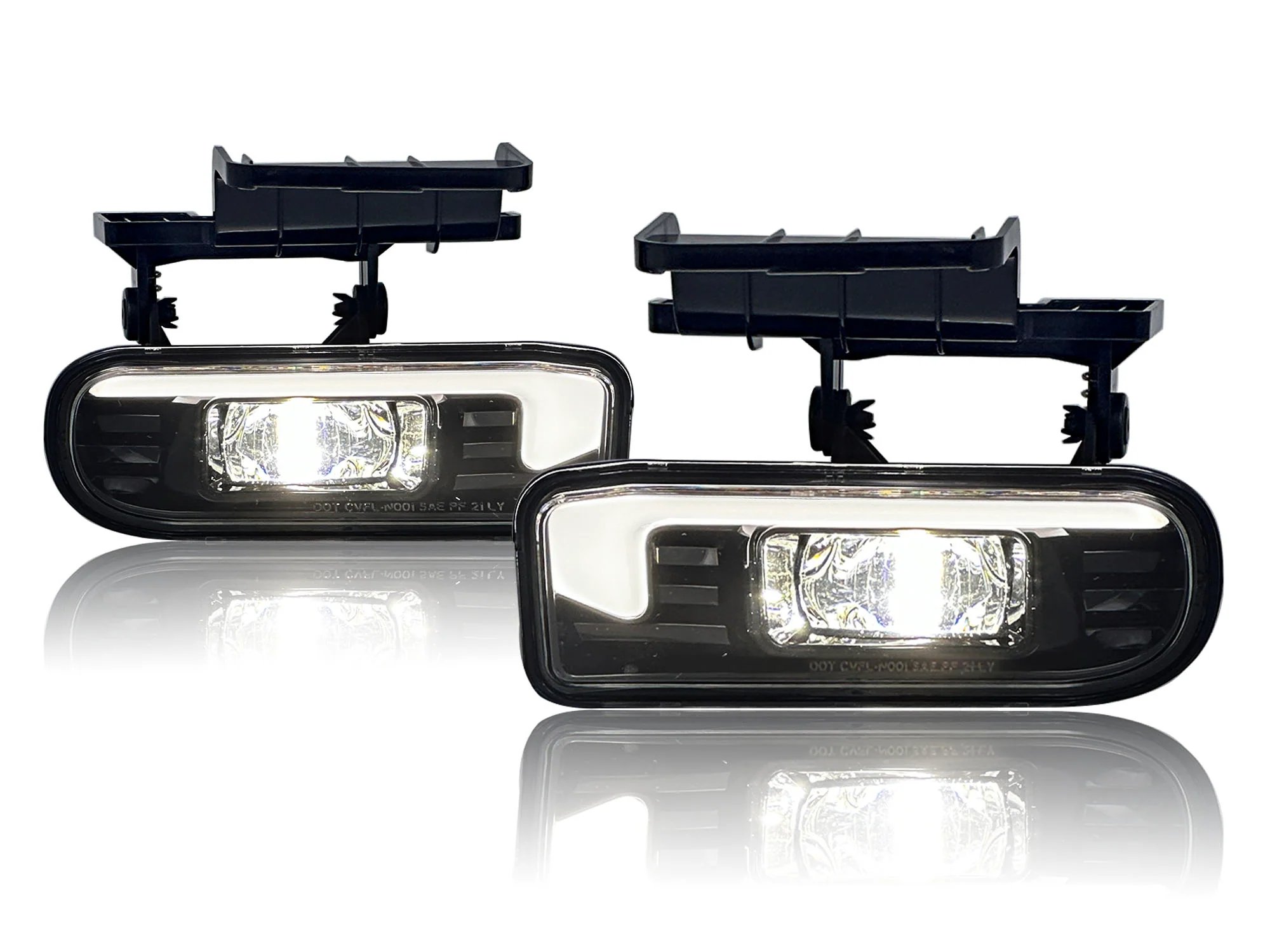 Pair Clear LED Projector Fog Lights for Chevy Silverado Tahoe Suburban 1999–2002 - Image 10