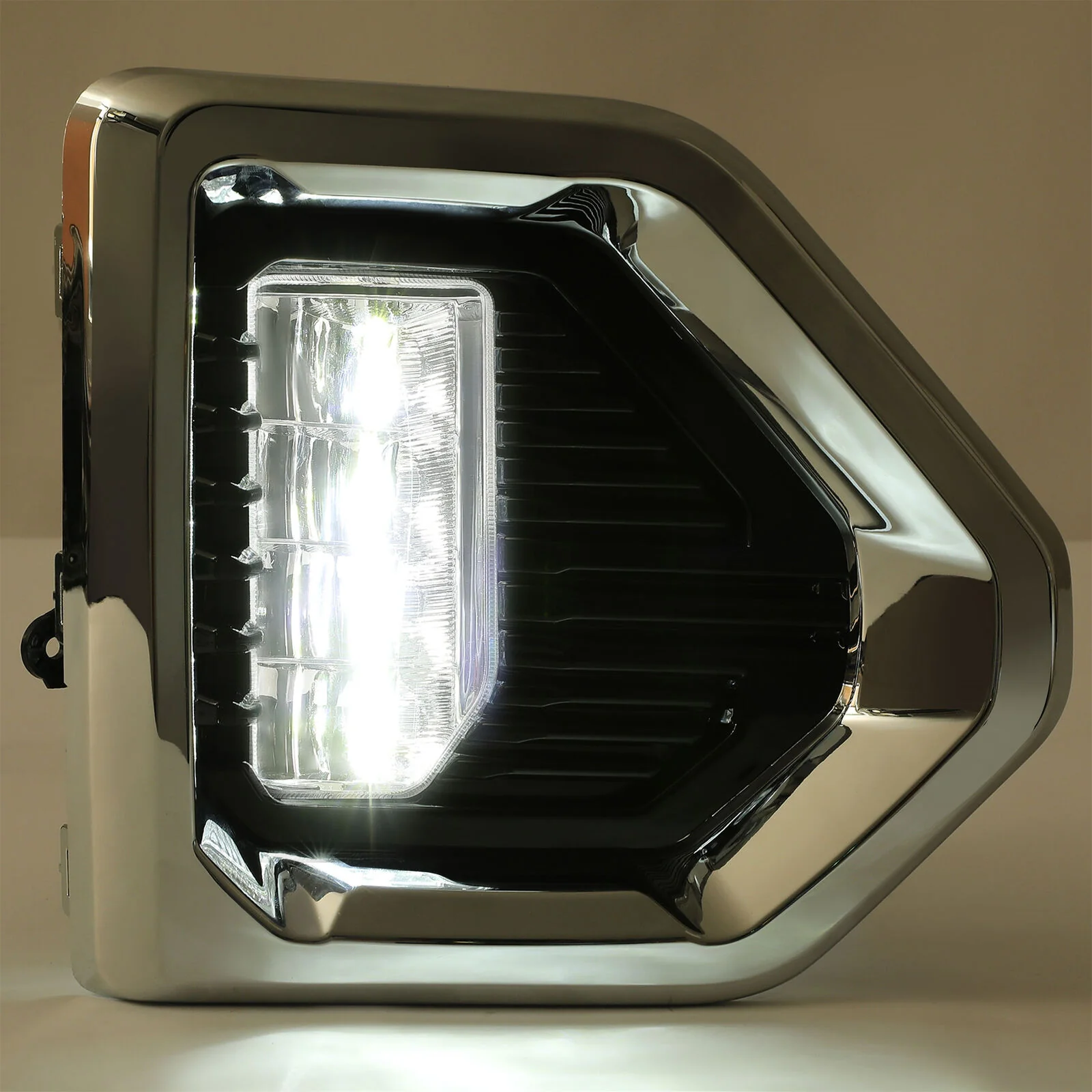 LED Fog Lights & Chrome Bezels Kit for 2019-2022 GMC Sierra 1500 Denali SLT AT4 - Image 14