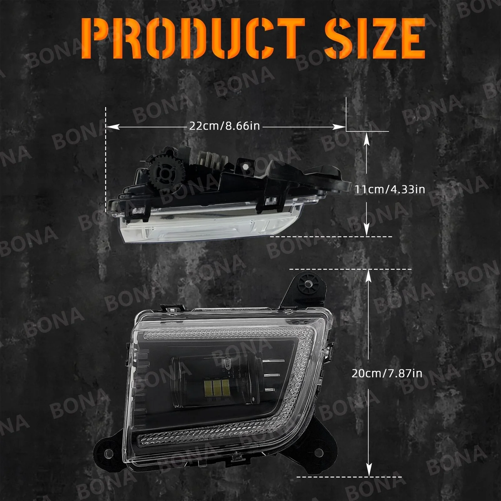 LED Fog Lights Lamps with DRL For 2019-2022 Chevy Silverado 1500 2500HD 3500HD - Image 3