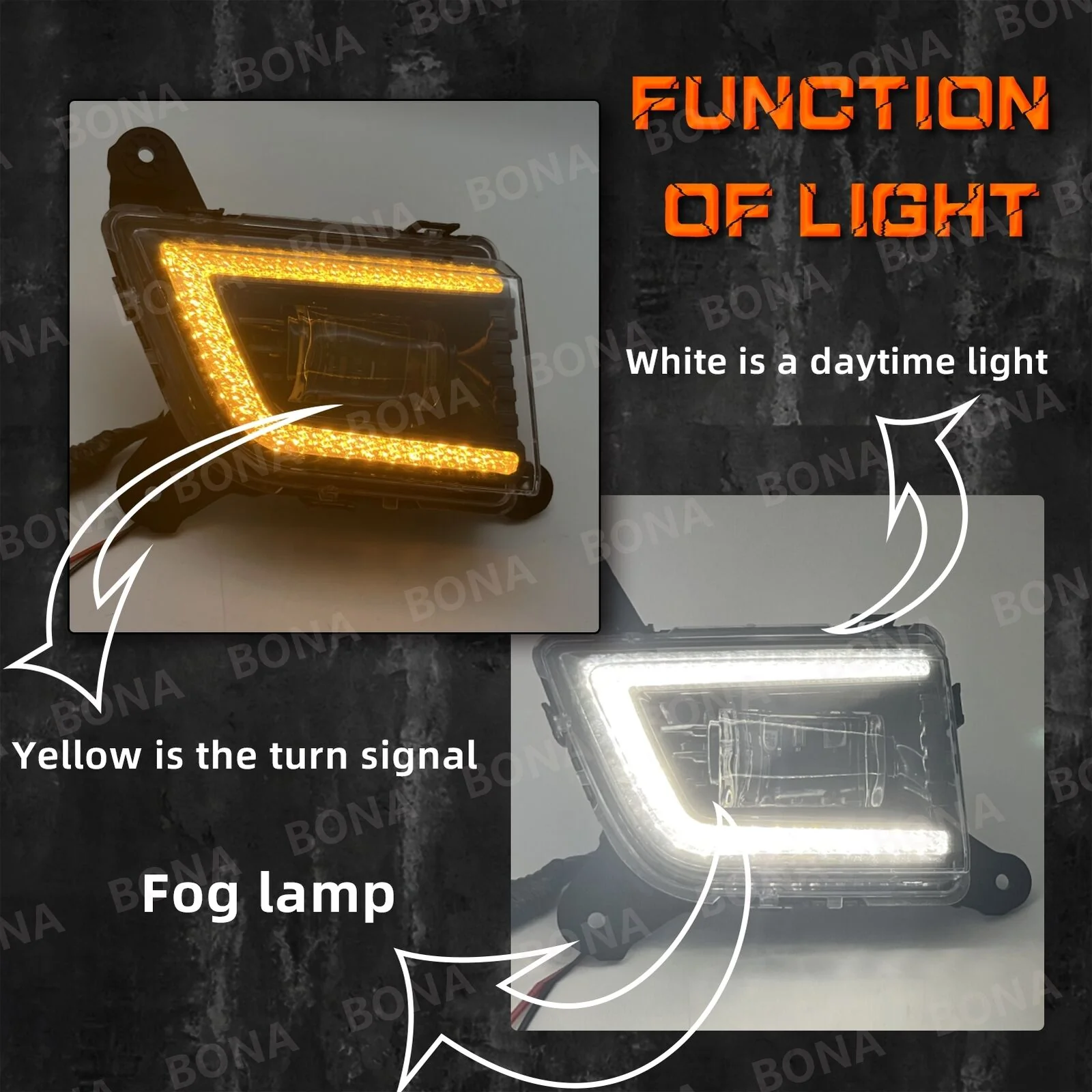 LED Fog Lights Lamps with DRL For 2019-2022 Chevy Silverado 1500 2500HD 3500HD - Image 4